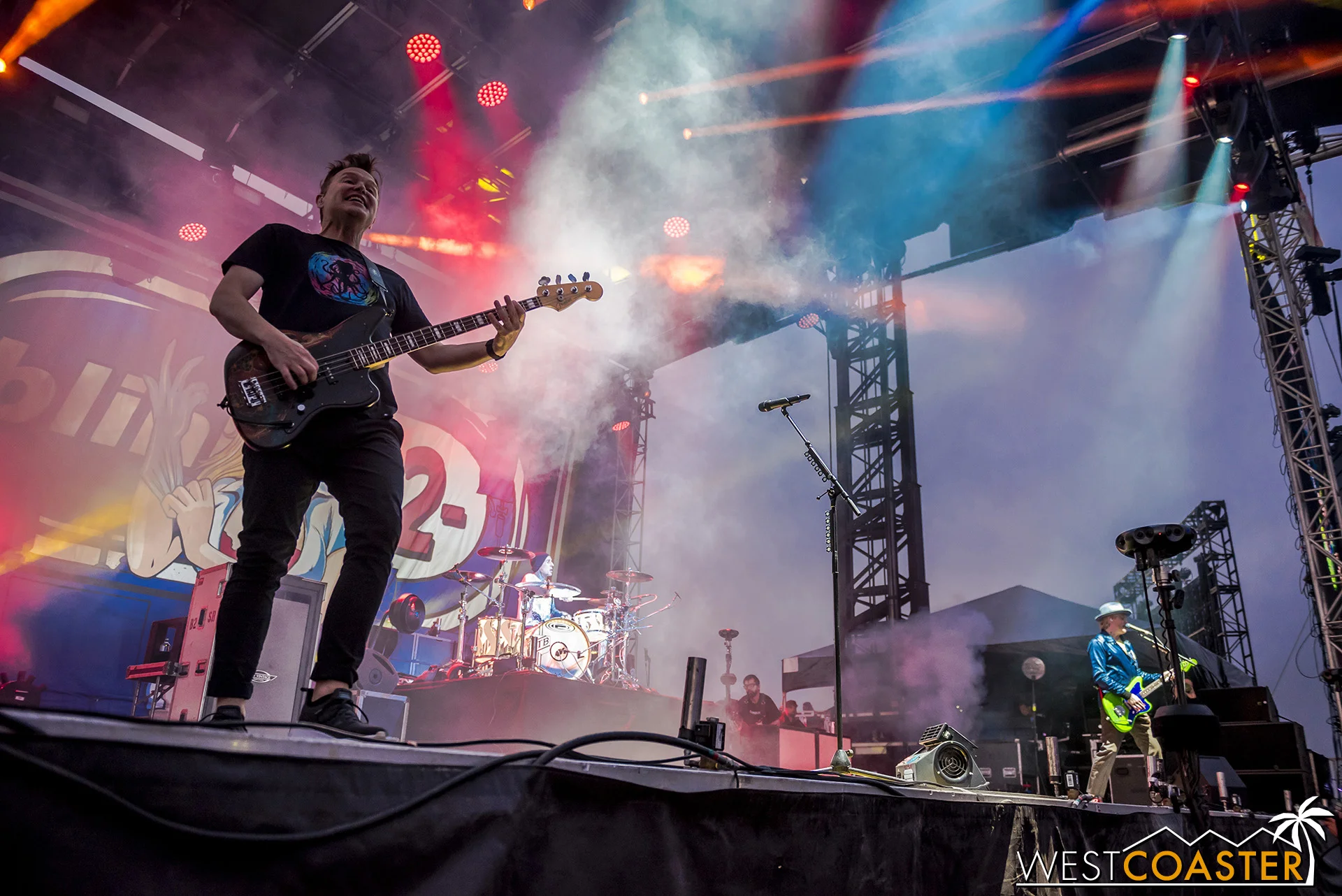 Headliners blink-182 play Enema of the State front to back at Back to the Beach.