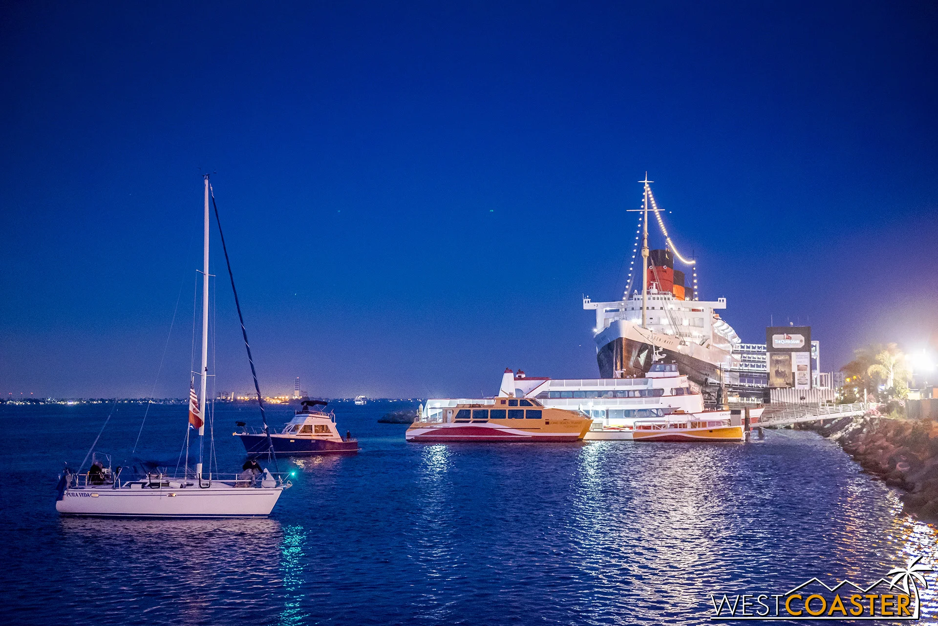 Good night from the Queen Mary events center!