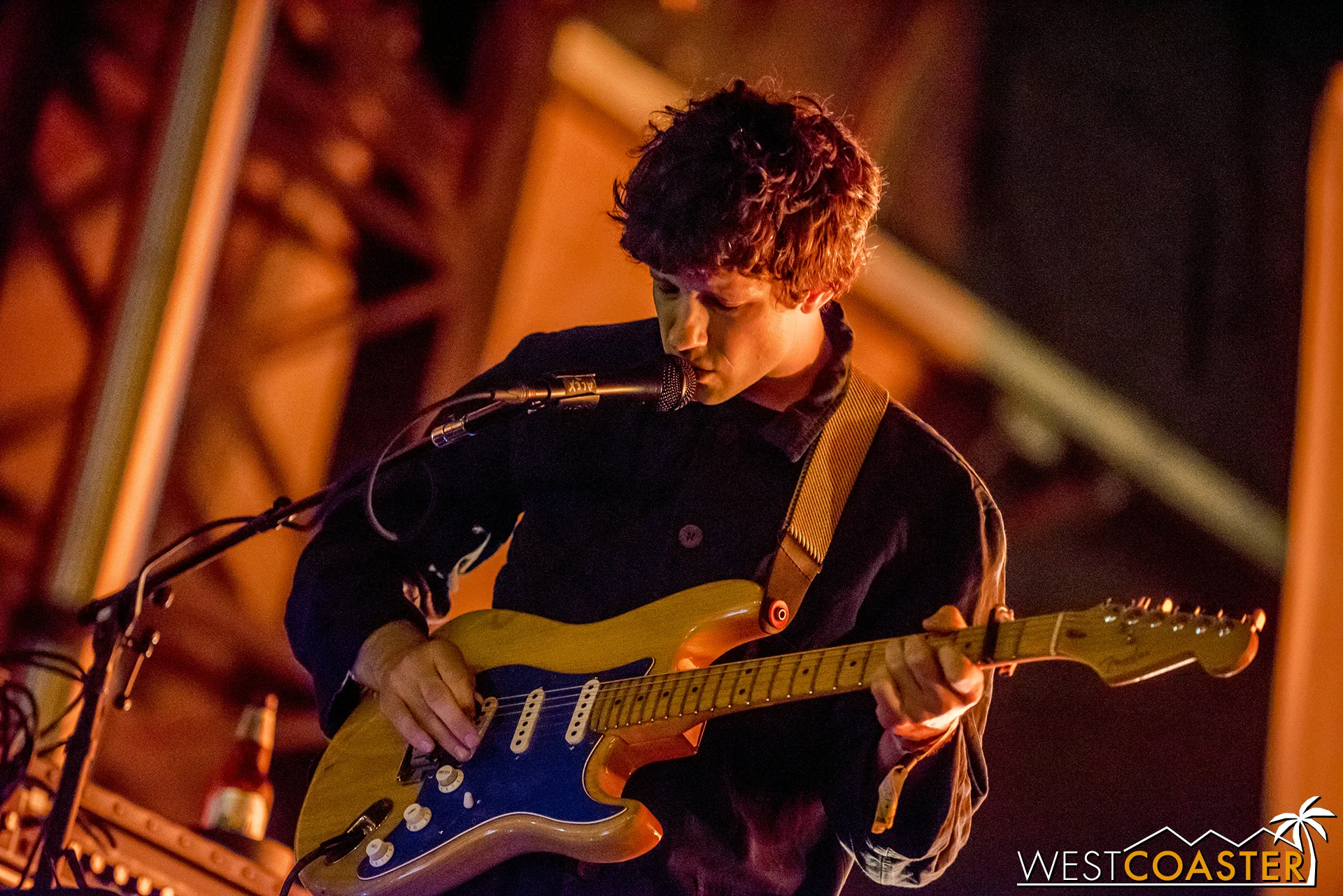Bobb Bruno plays guitar for Best Coast at Just Like Heaven festival.