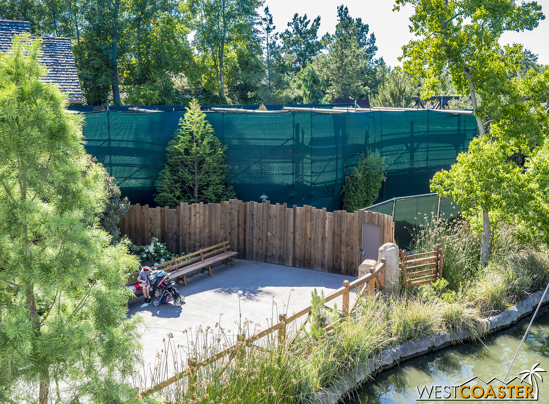  From inside the park, the Critter Country entrance has been moved back a bit. 