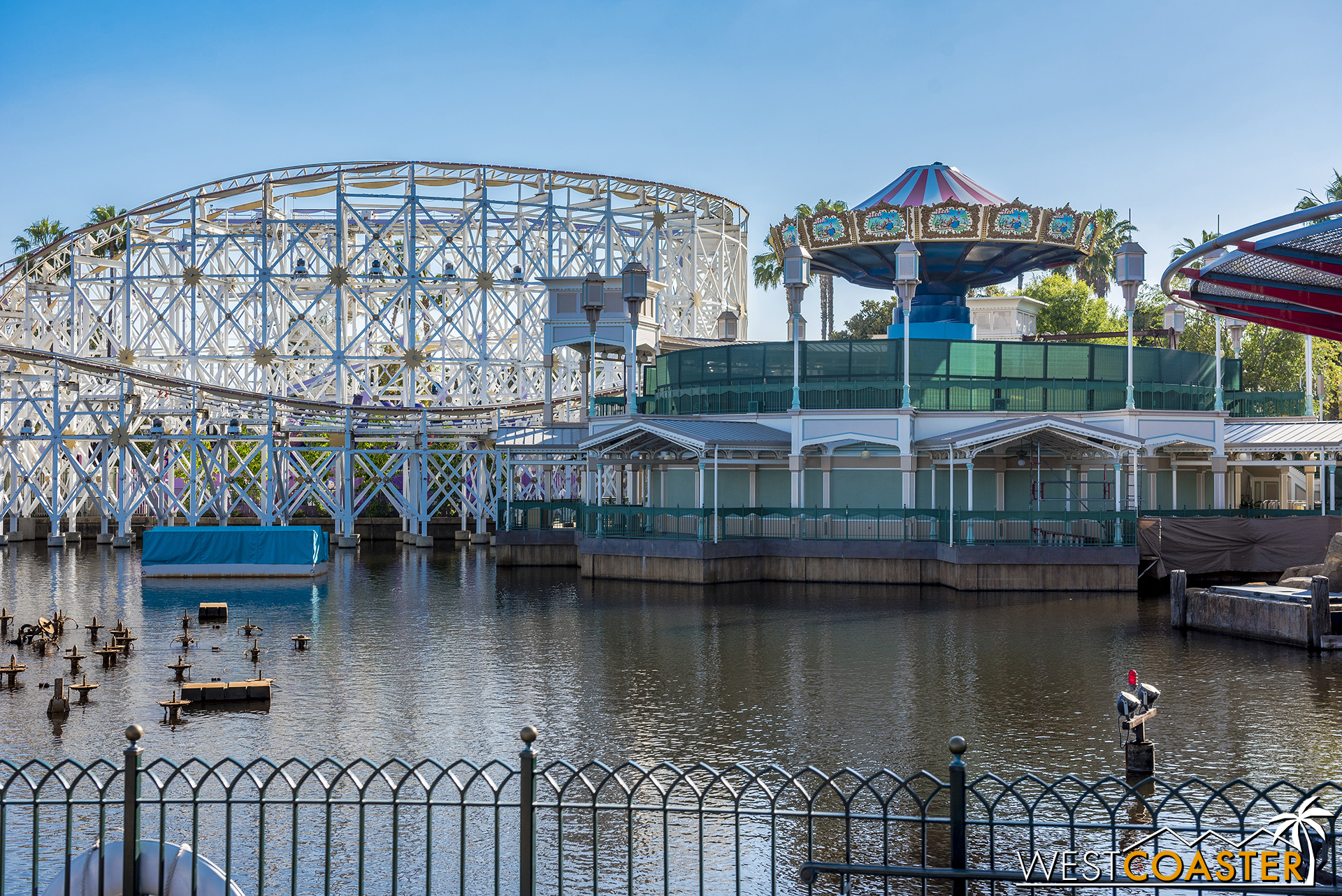  Meanwhile, the Silly Symphony Swings are nearing recompletion. 