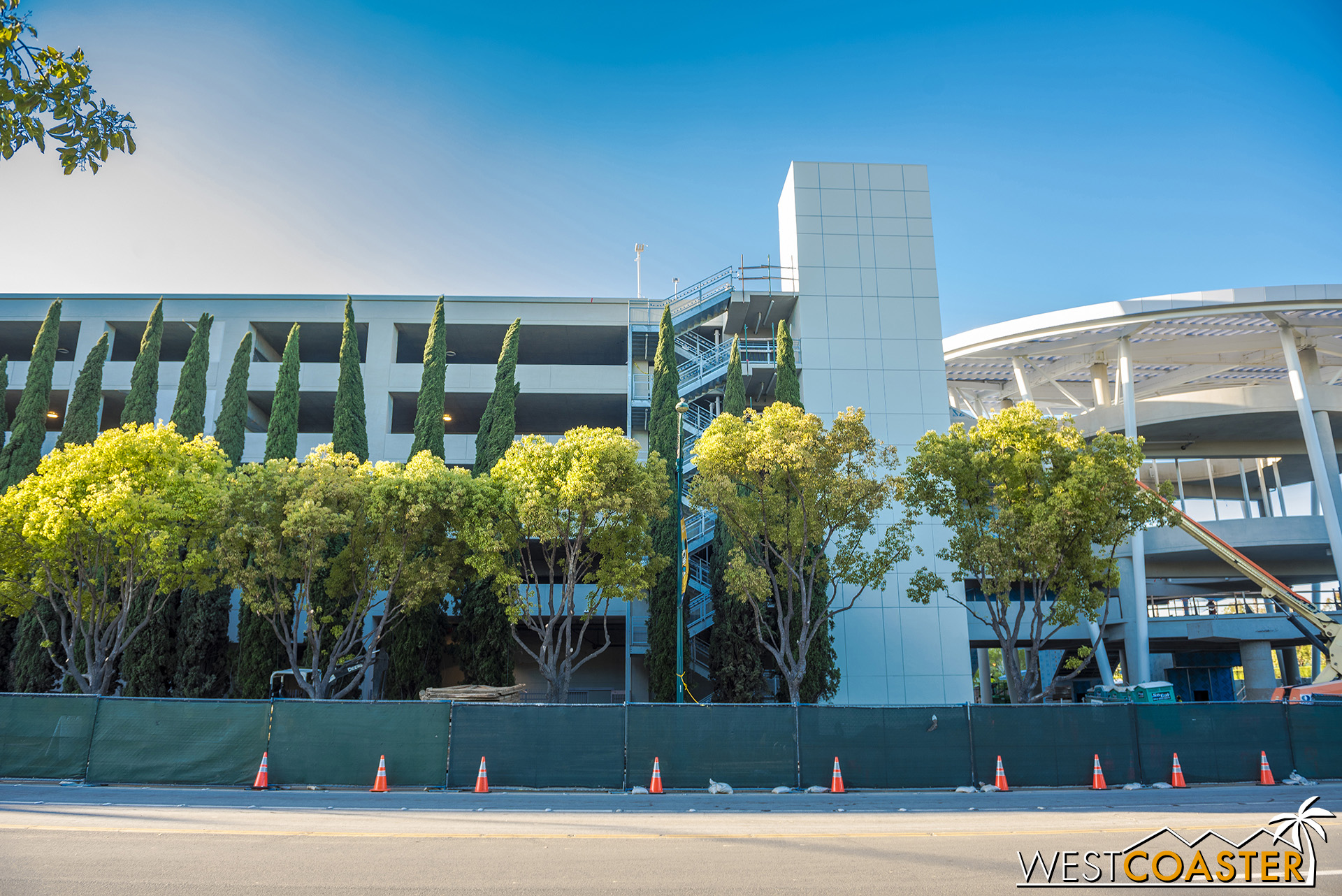  Moving along the south facade of Pixar Pals. 