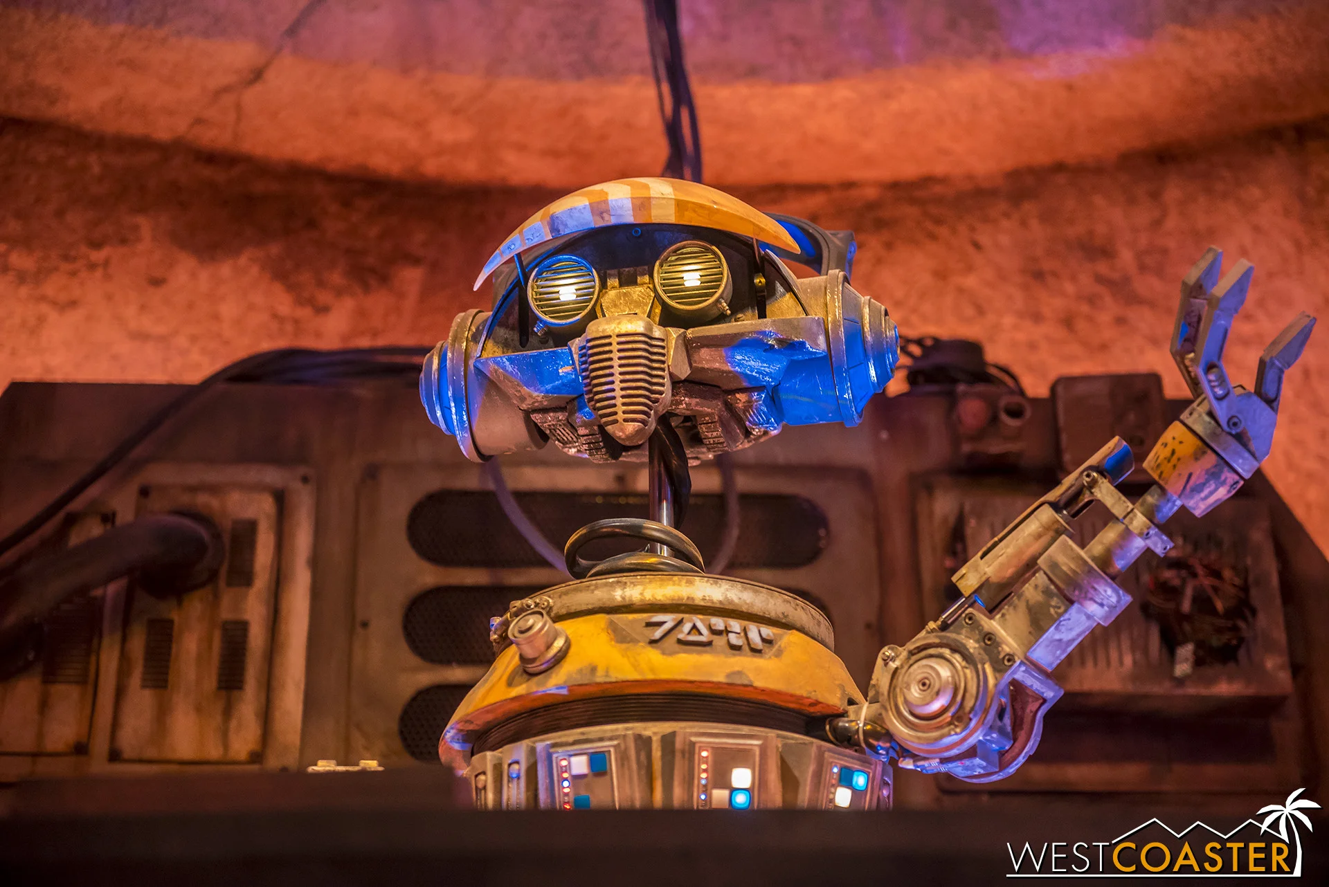 It’s his first time spinning music, but he does a better job than his Star Tours run!