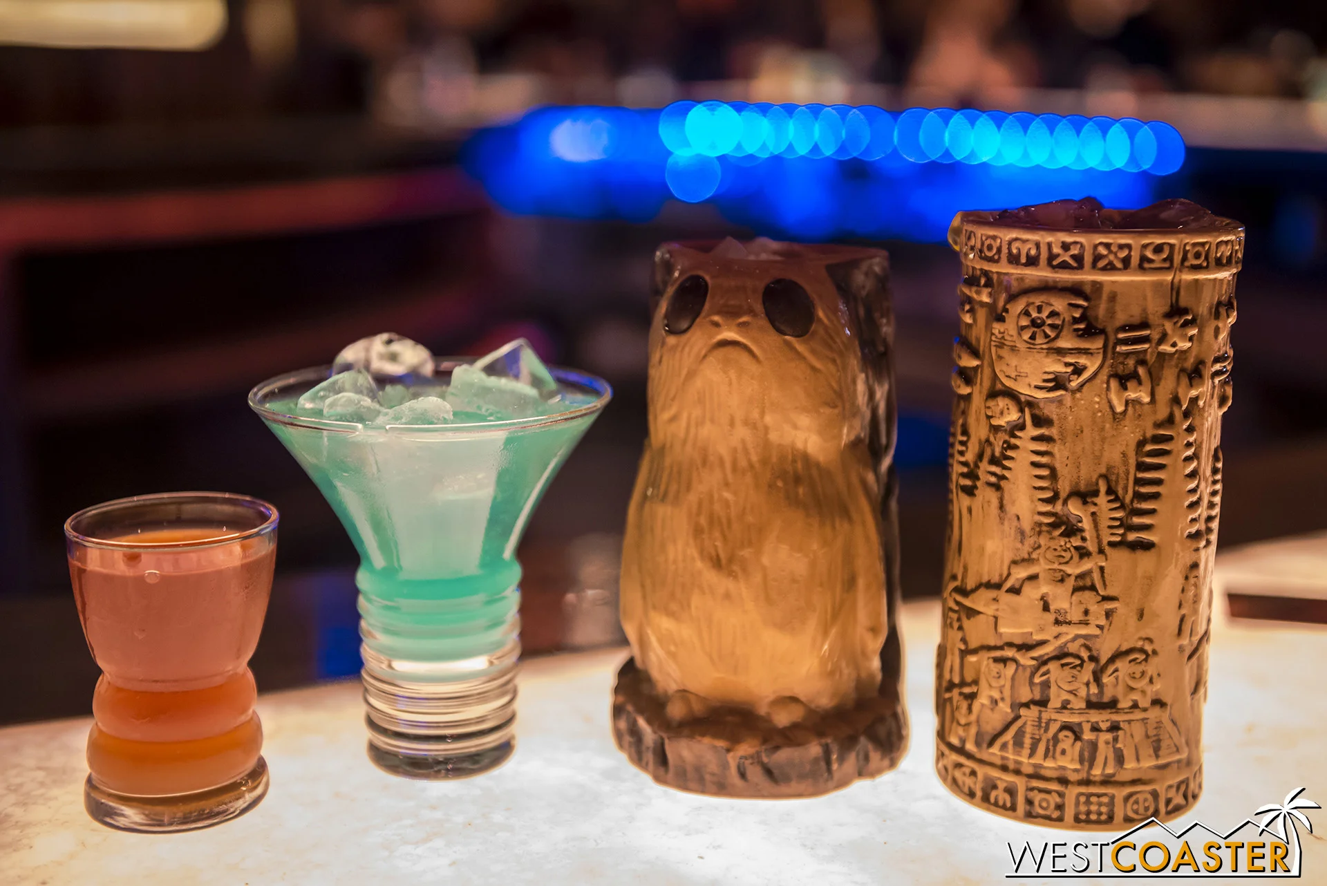 Drinks at Oga’s Cantina are pricey, but the souvenirs are pretty cute and nice.