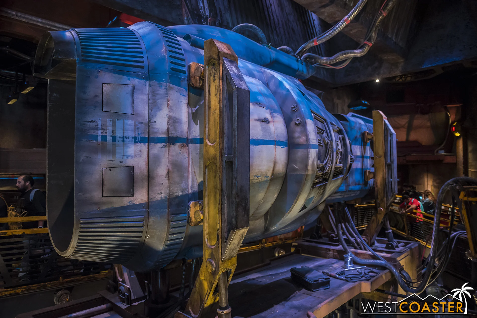Check out this engine under repair!
