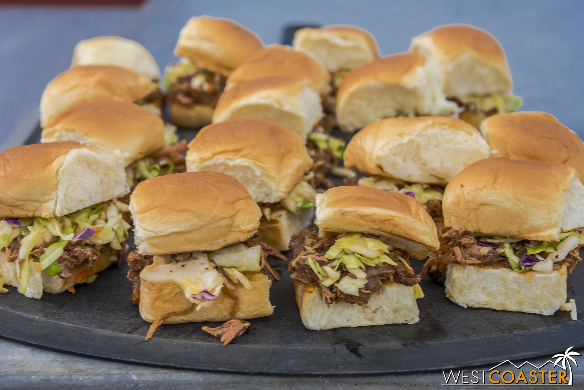  A selection of upcoming concessions items include Pulled Pork BBQ Sliders with Cole Slaw on Sweet Rolls. 