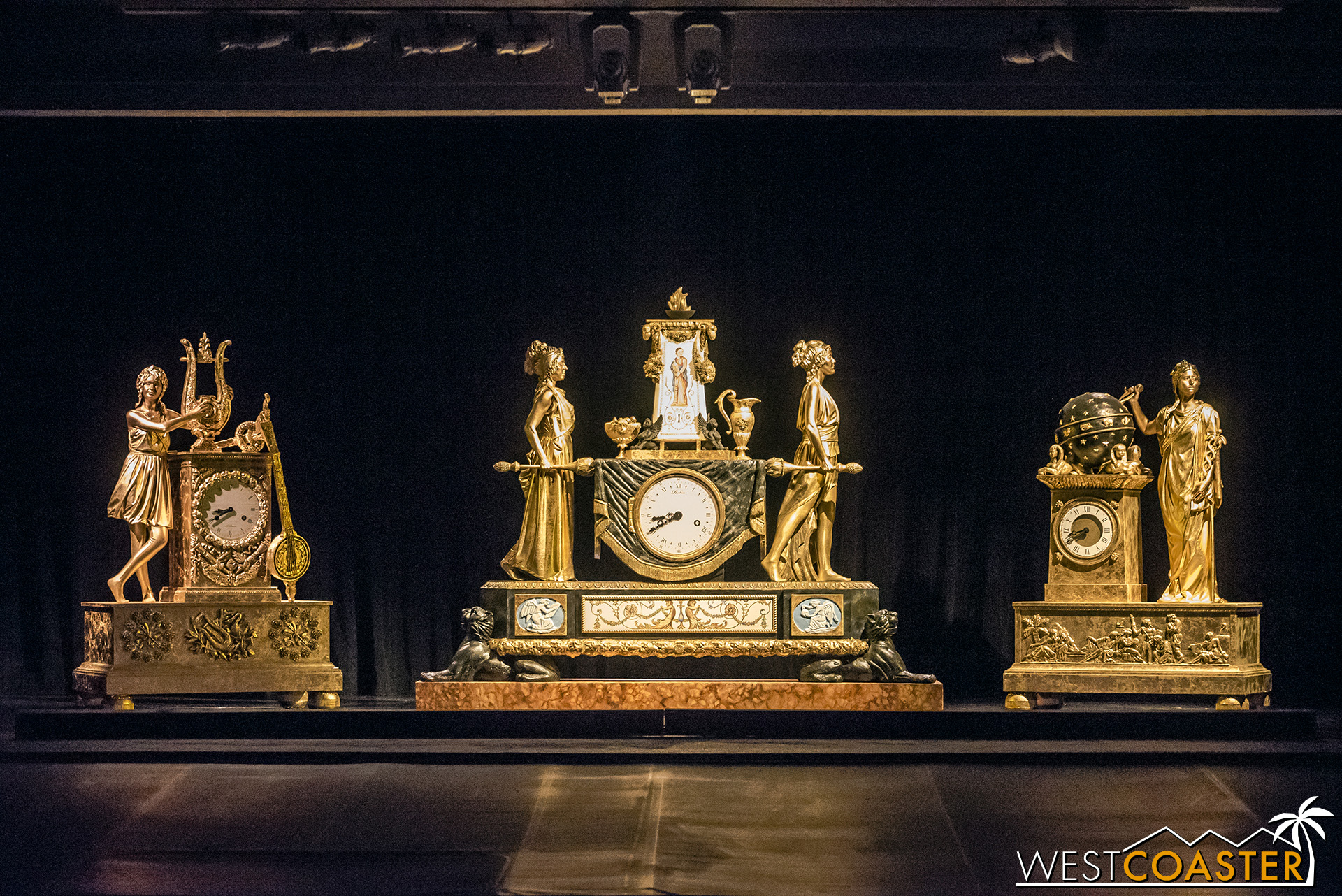  Finally, a collection of French Empire clocks. 