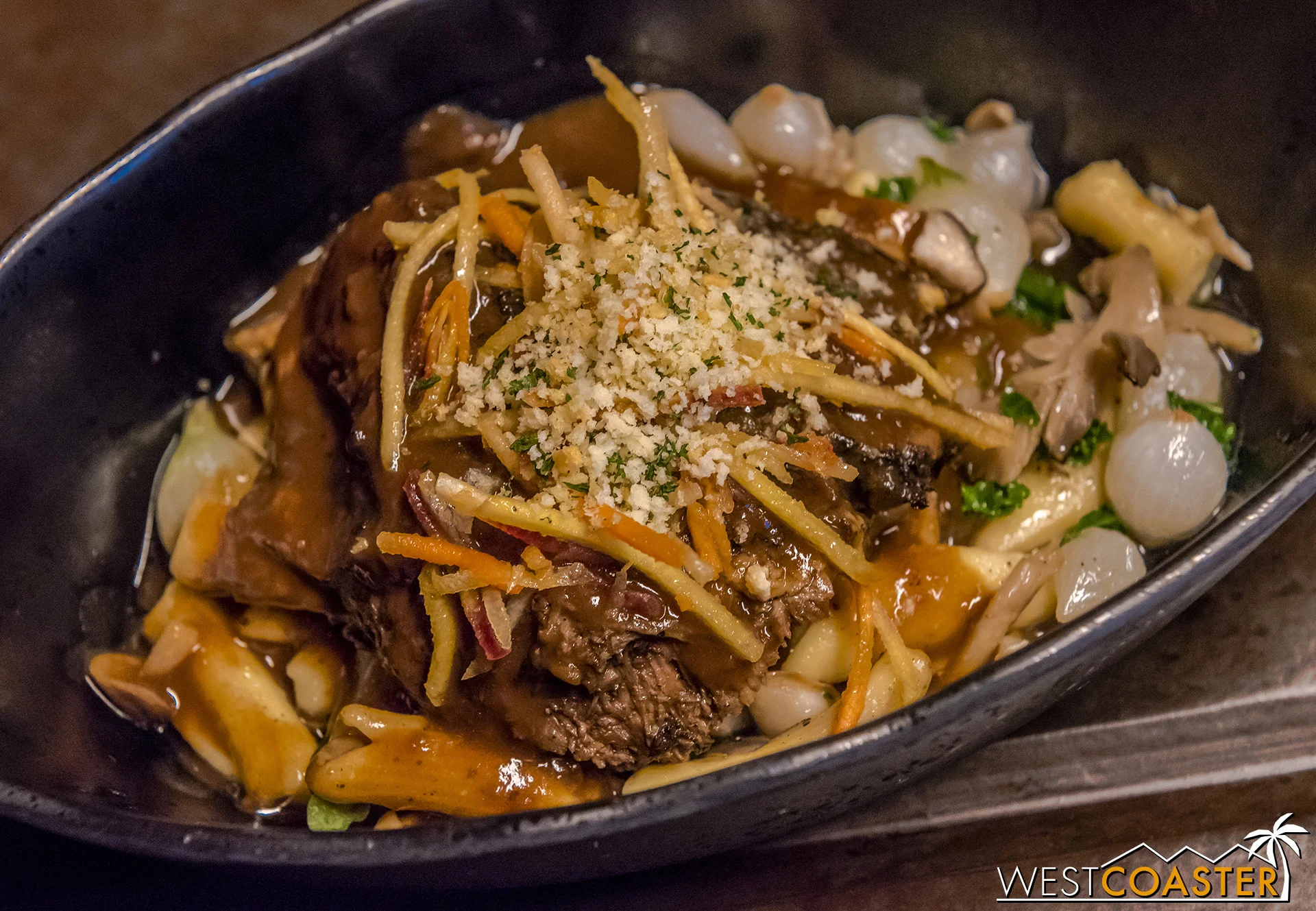 The Braised Shaak Roast is probably the most traditional of items offered here. The meat is plenty tender and very deeply flavorful.