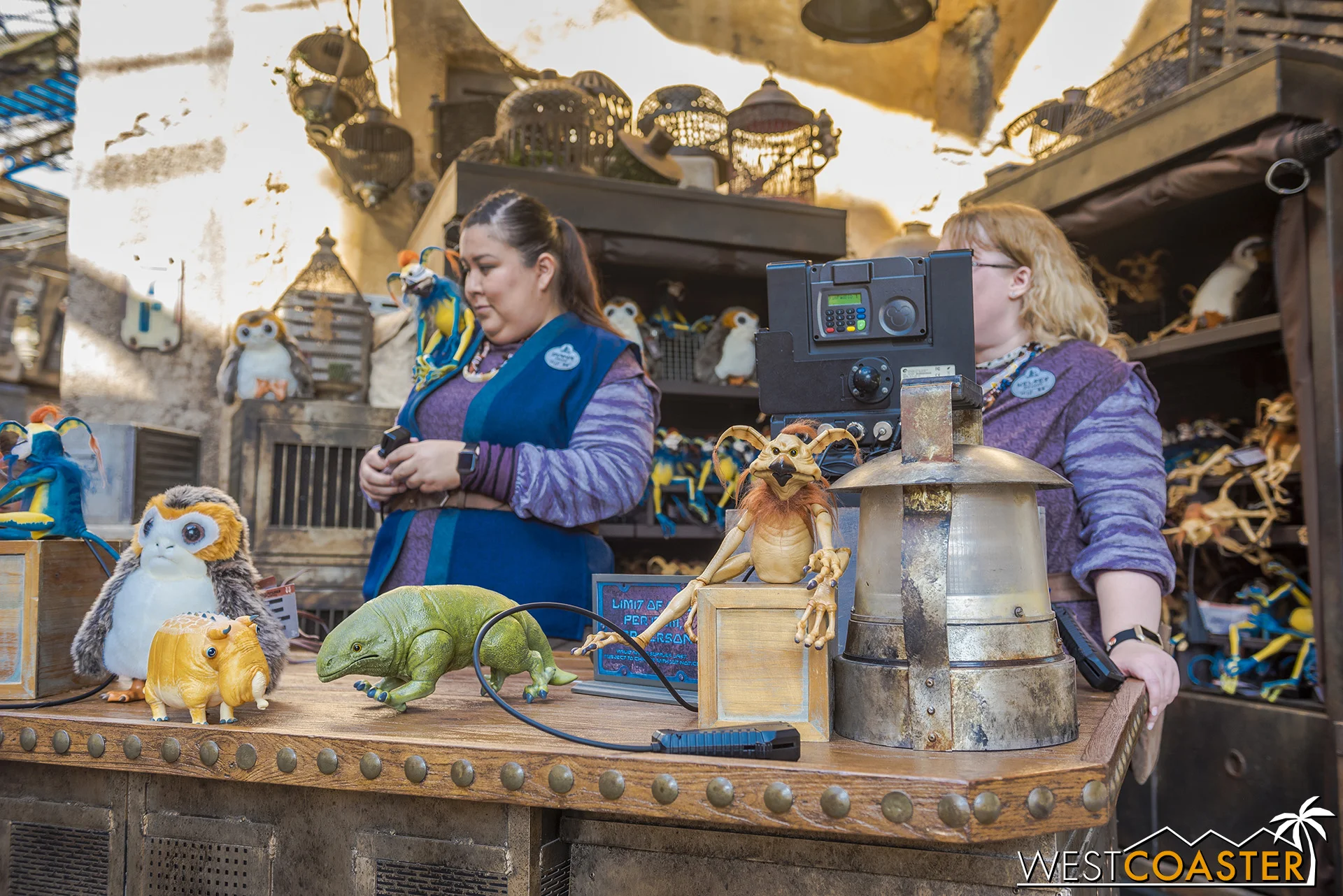 The Creature stall has a display outside.