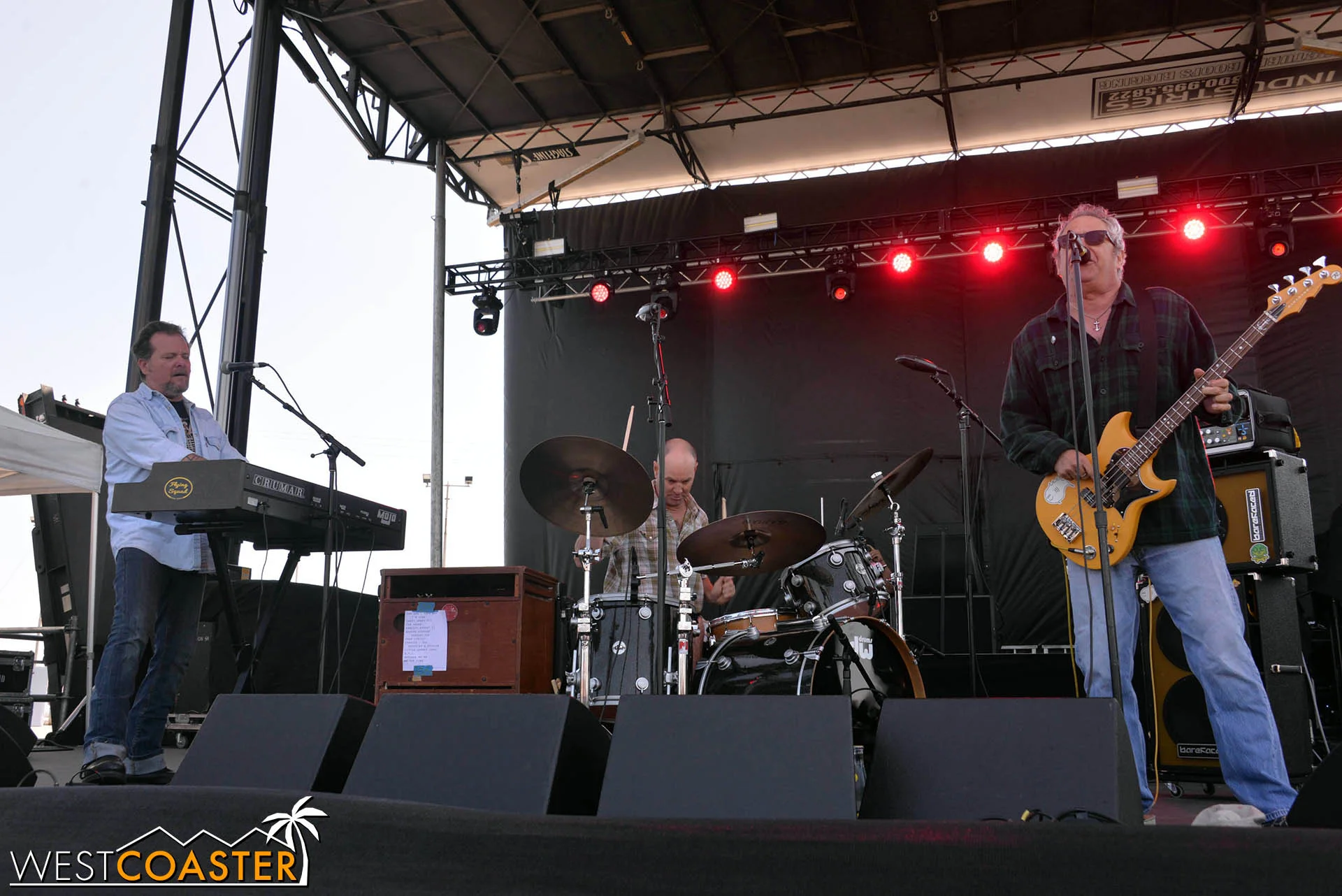 Mike Watt performing at GnarlyTown Festival.