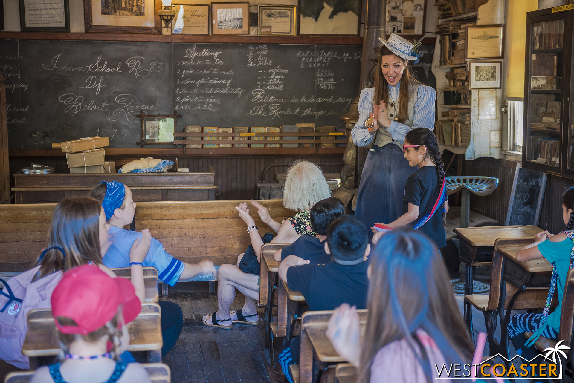  The School House is a common place of guest interaction.   