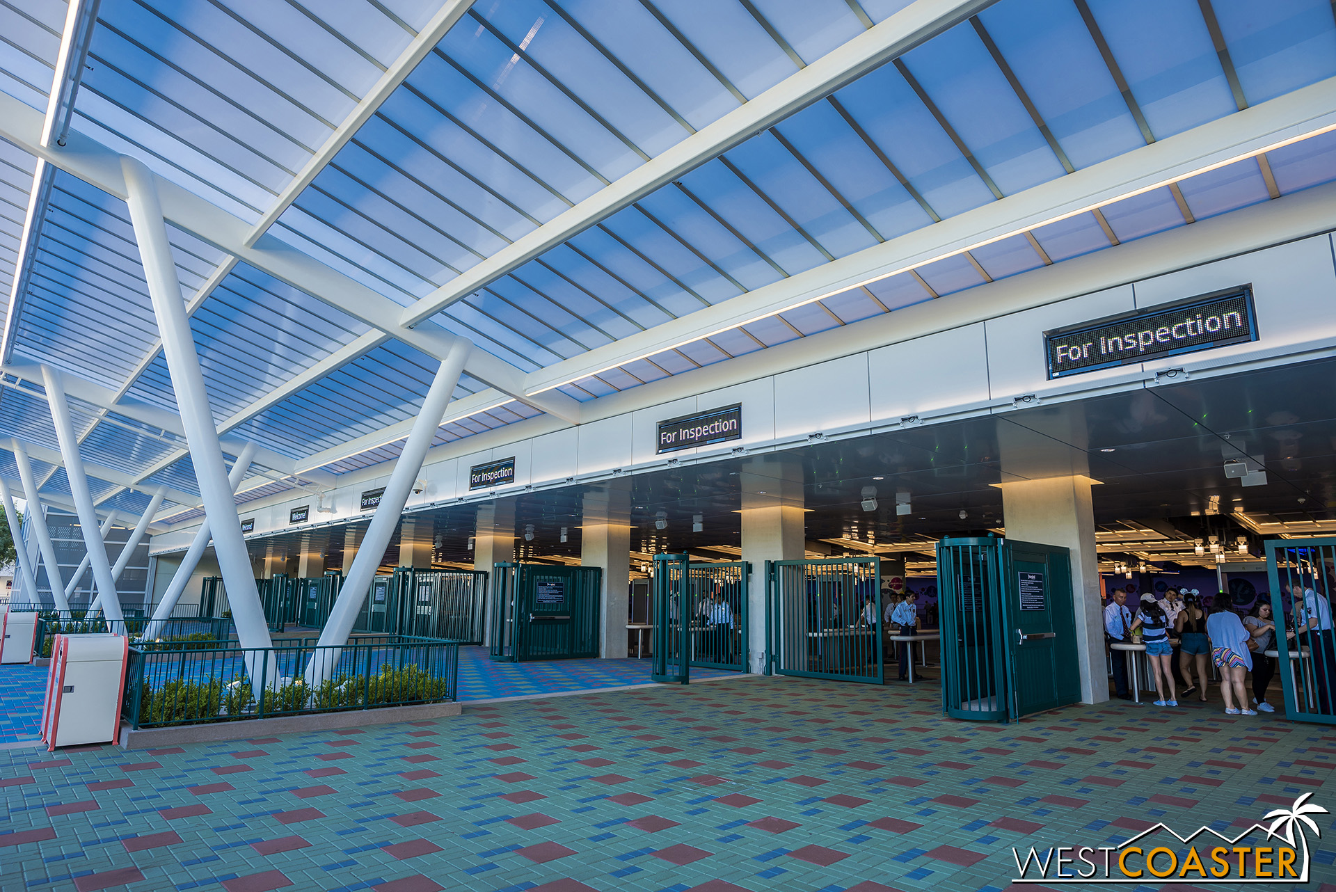  The displays also instruct guests to open their bags for inspection.  Too bad Disney didn’t invest in bag scanners like Universal did. 