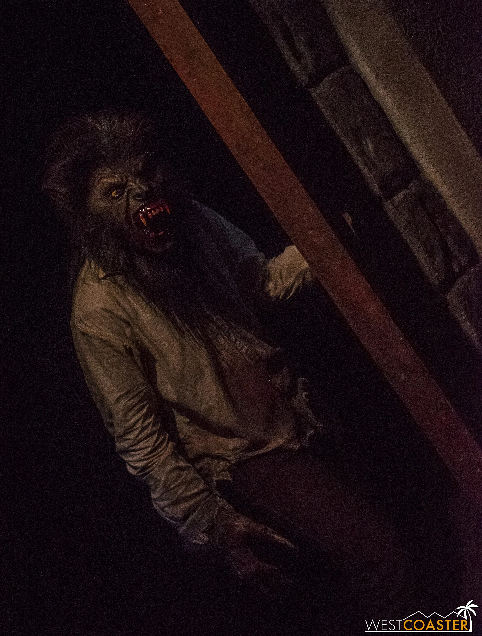 The Wolfman lurks in the shadows.