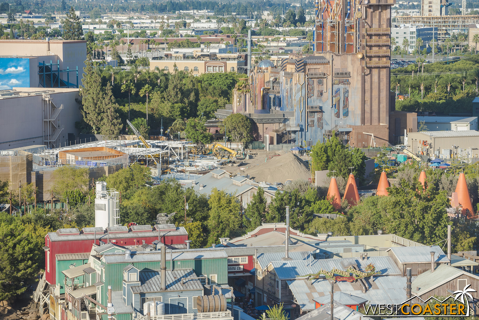 The area around Flik’s Fun Fair is starting to fill in a little more.