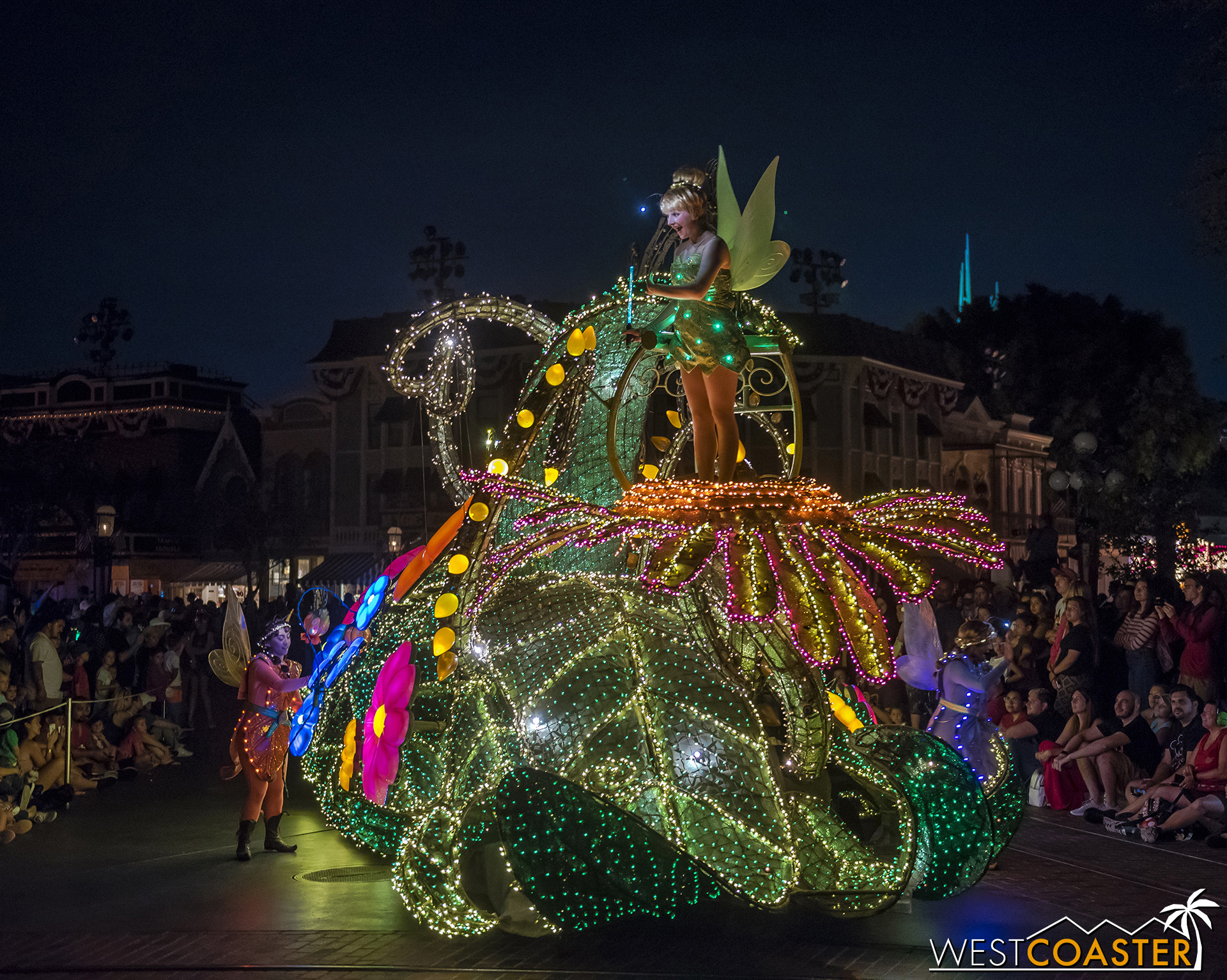 Tinker Bell and her fairies.