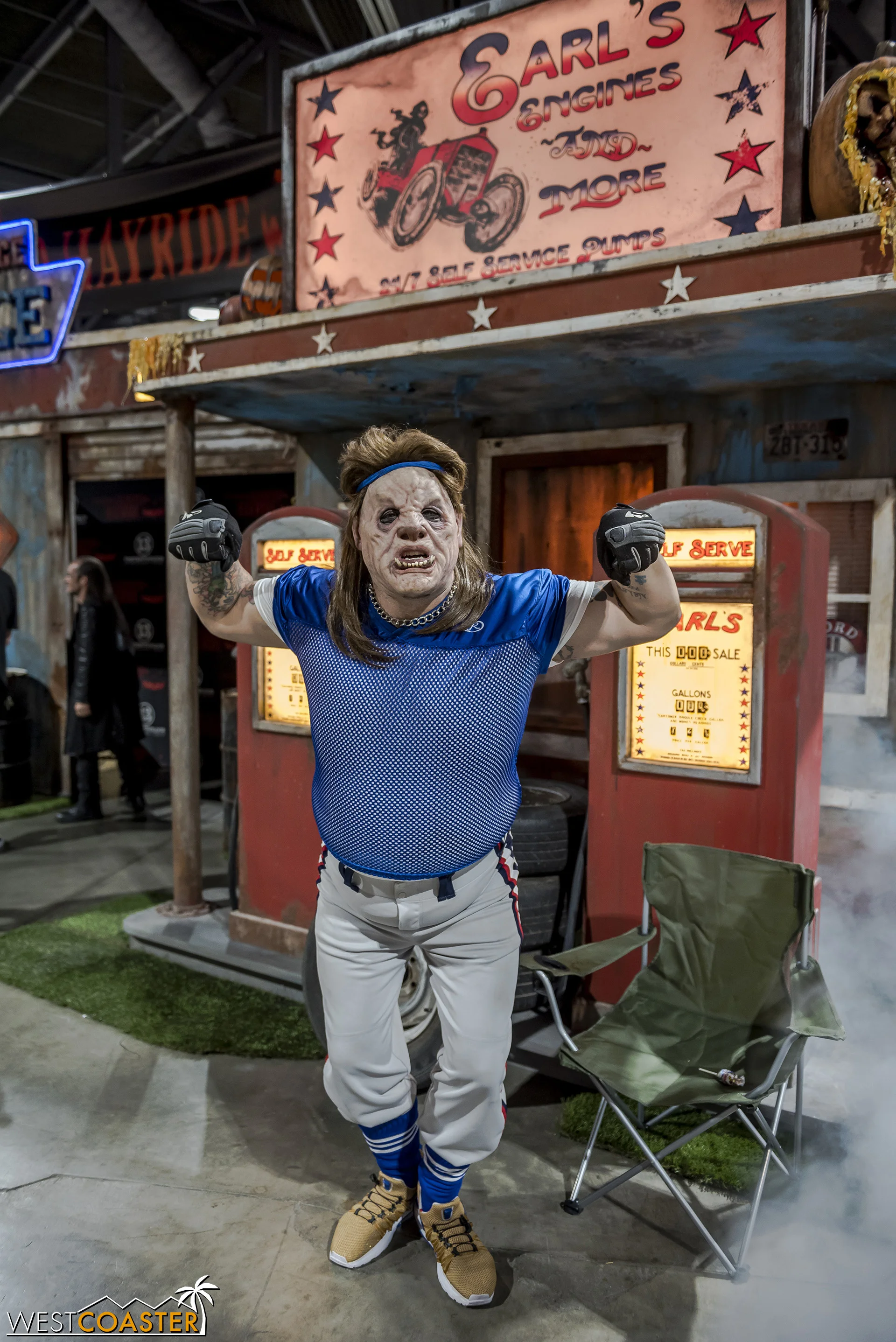 The L.A. Haunted Hayride had prime real estate to advertise itself at Midsummer Scream.