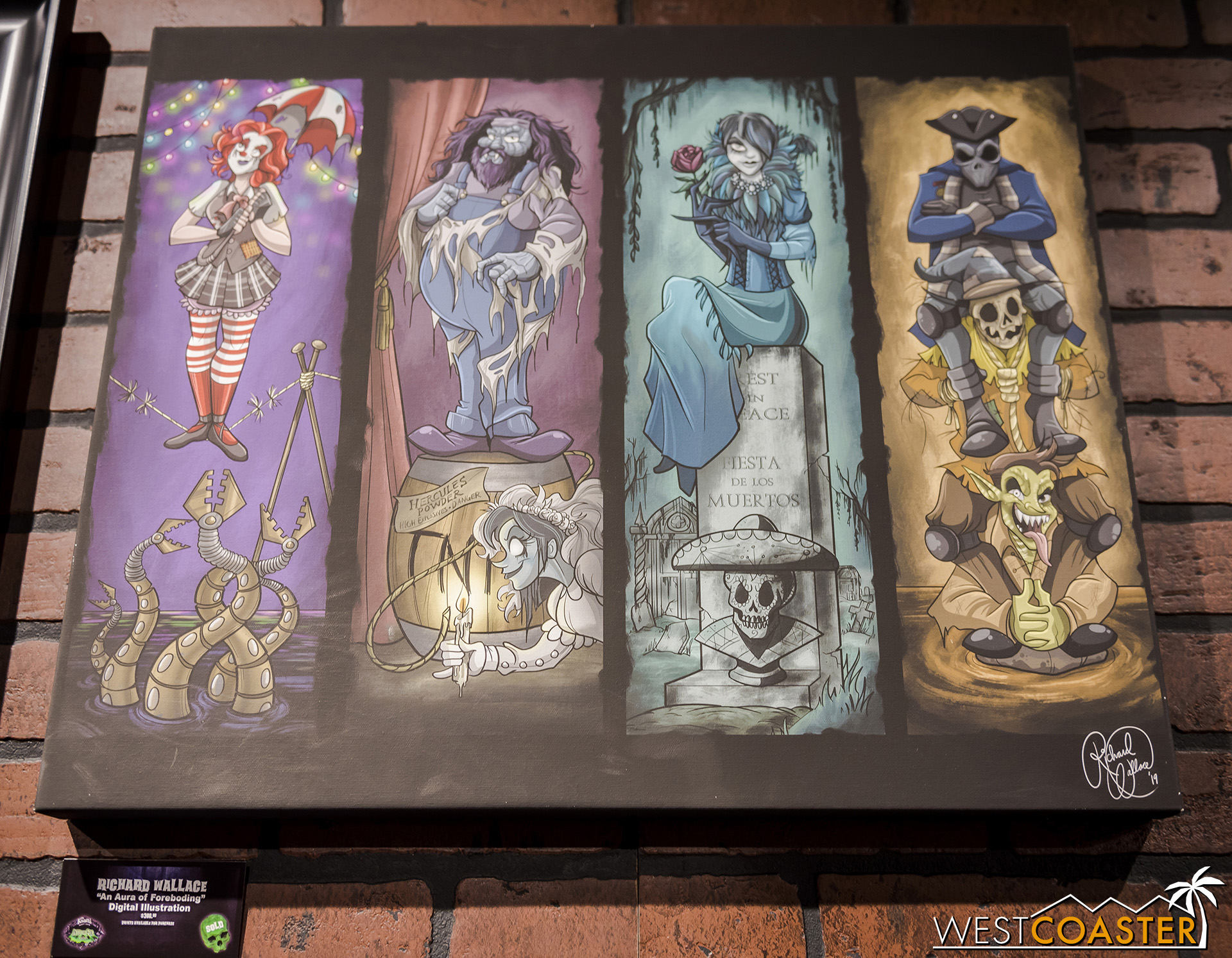  This Haunted Mansion-inspired piece is incredible. So many details and cute references! 