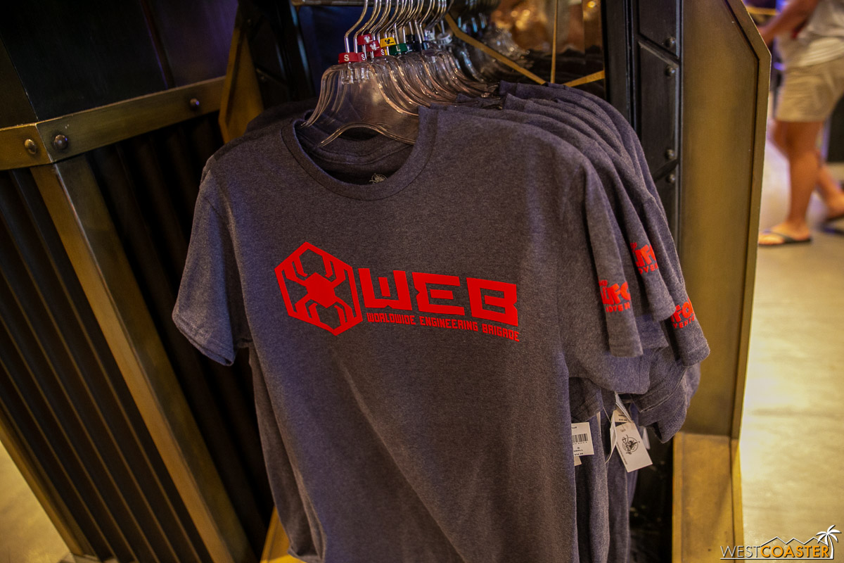 If you want to be one of those idiots who yell “FIRST” on instagram comments, but if you do that by wearing t-shirts, then you can totally buy this WEB shirt before the attraction even opens!
