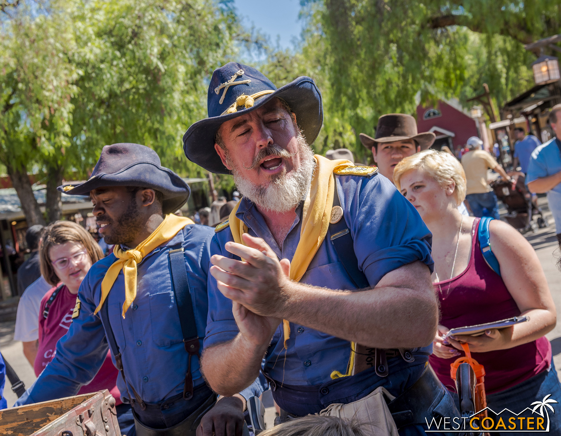  Col. Hudson sings a song to speed up the loading of the riches. 