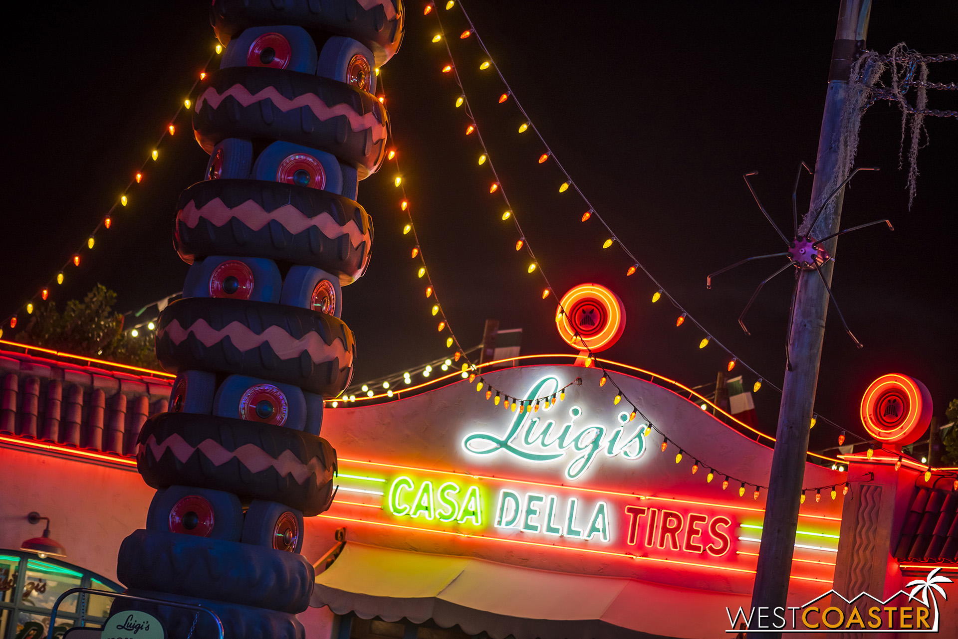  Luigi’s Leaning Tower of Tires could use some color sprucing. 