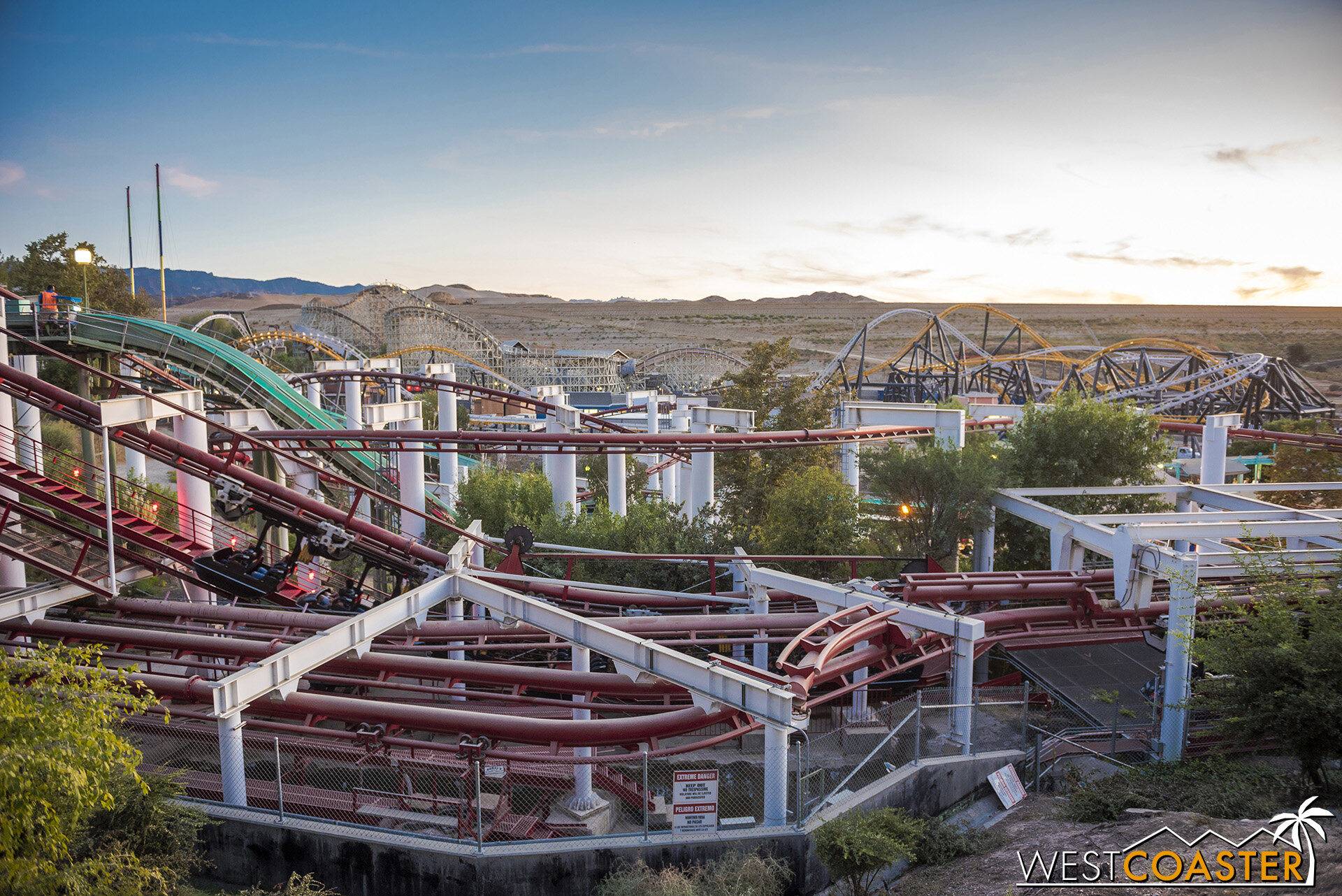  Here’s an overview of West Coast Racers at sunset! 