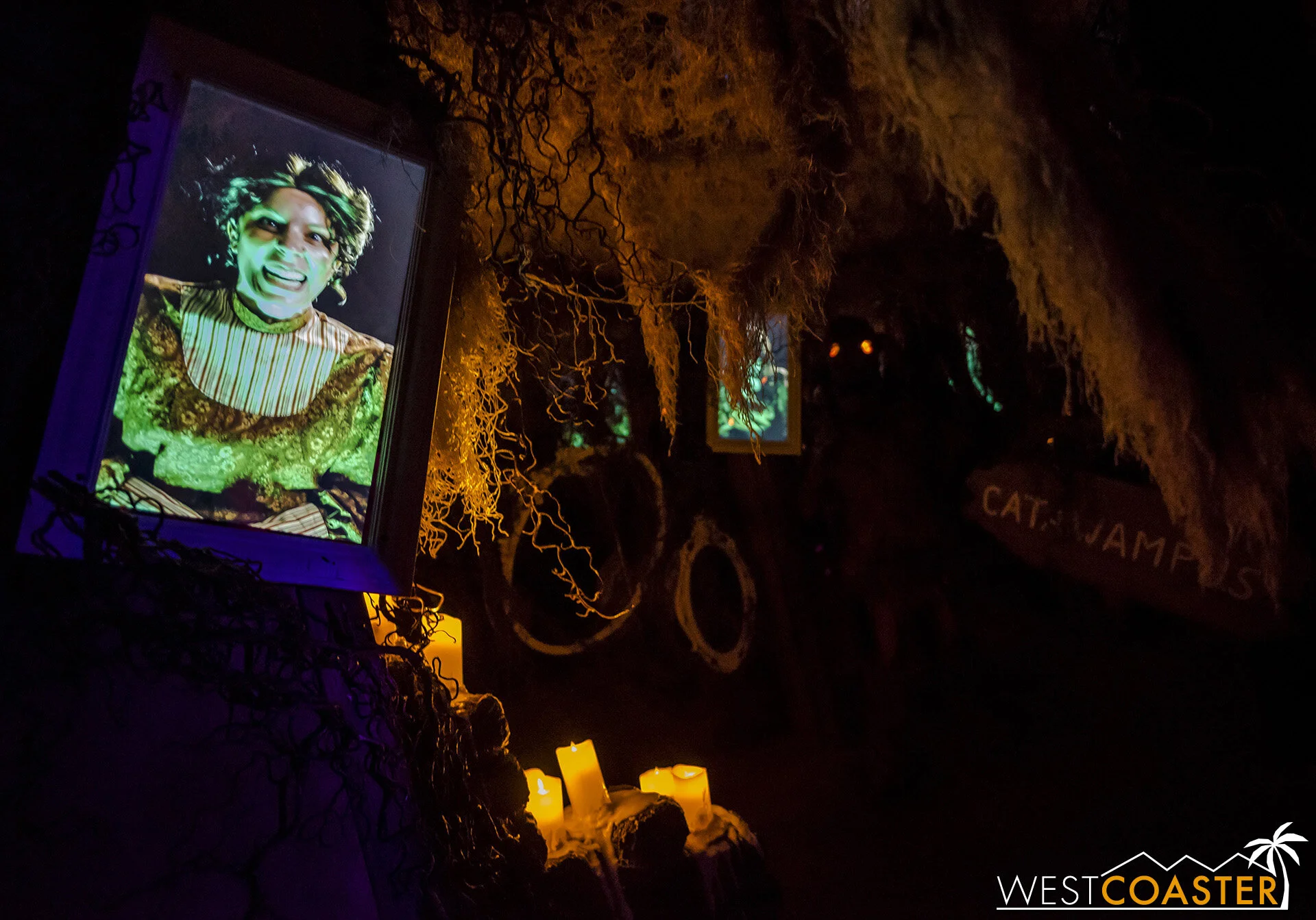 The progression of Sarah Marshall’s transformation into the Green Witch traces throughout the maze and culminates in a scene that also features another amazing easter egg!