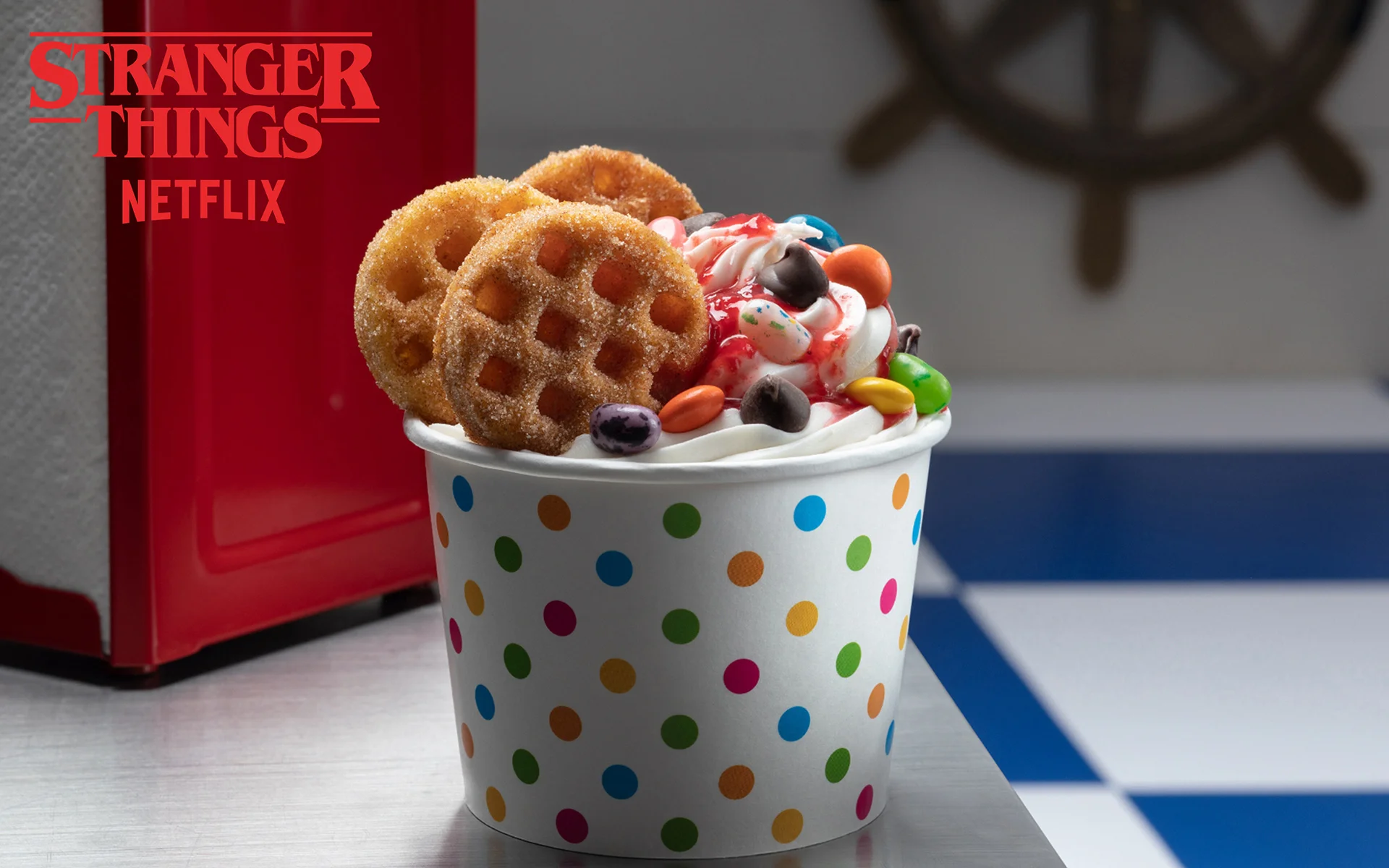Eleven’s Waffle Sundae (Photo courtesy of Universal Studios Hollywood.)