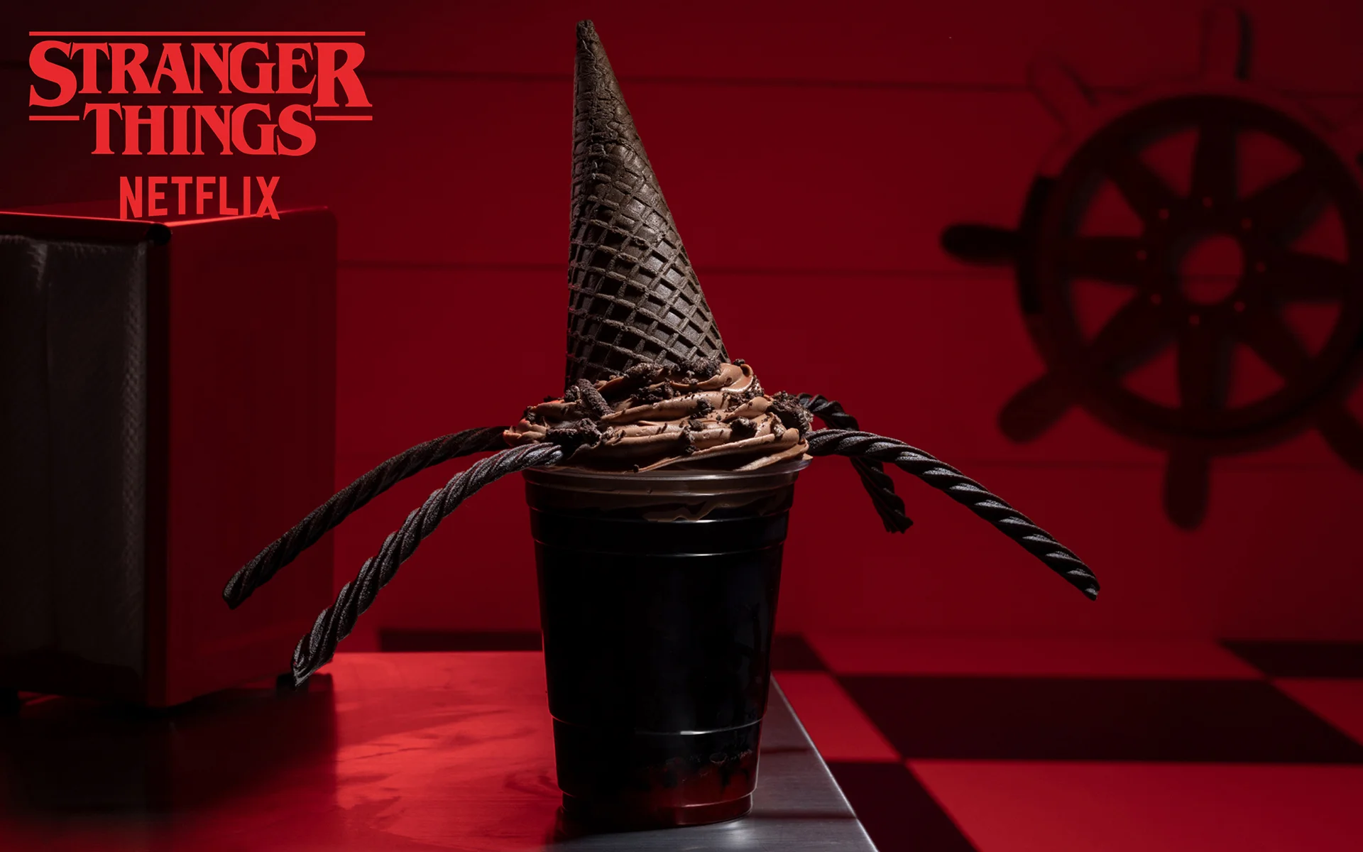 The Mind Flayer Milkshake is pretty adorably done. (Photo courtesy of Universal Studios Hollywood.)