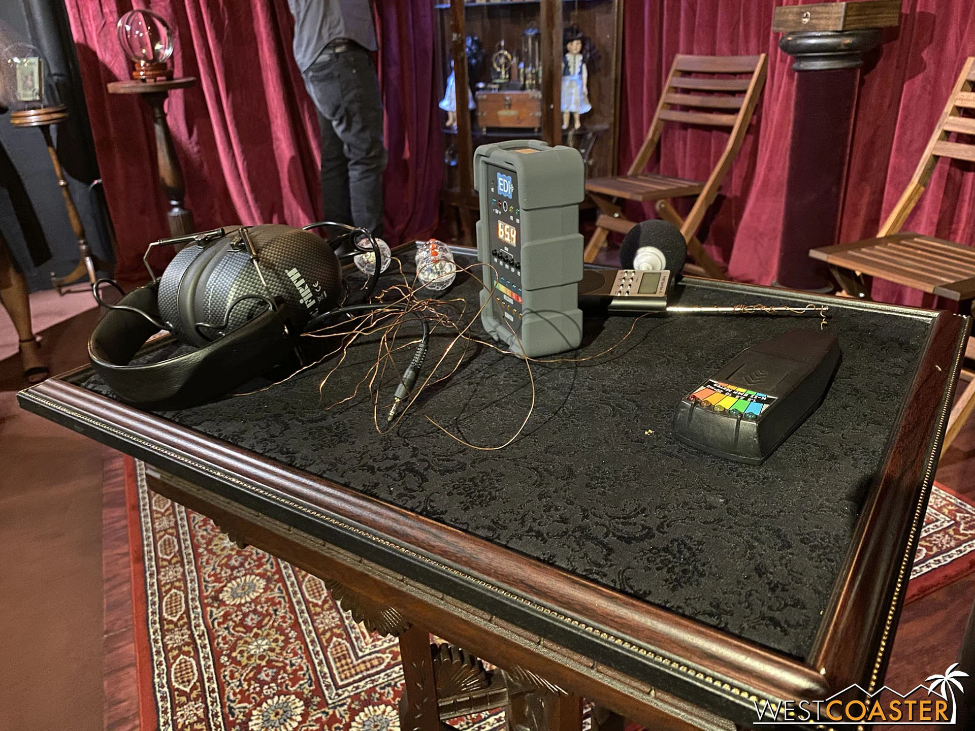 The ghost hunting equipment.