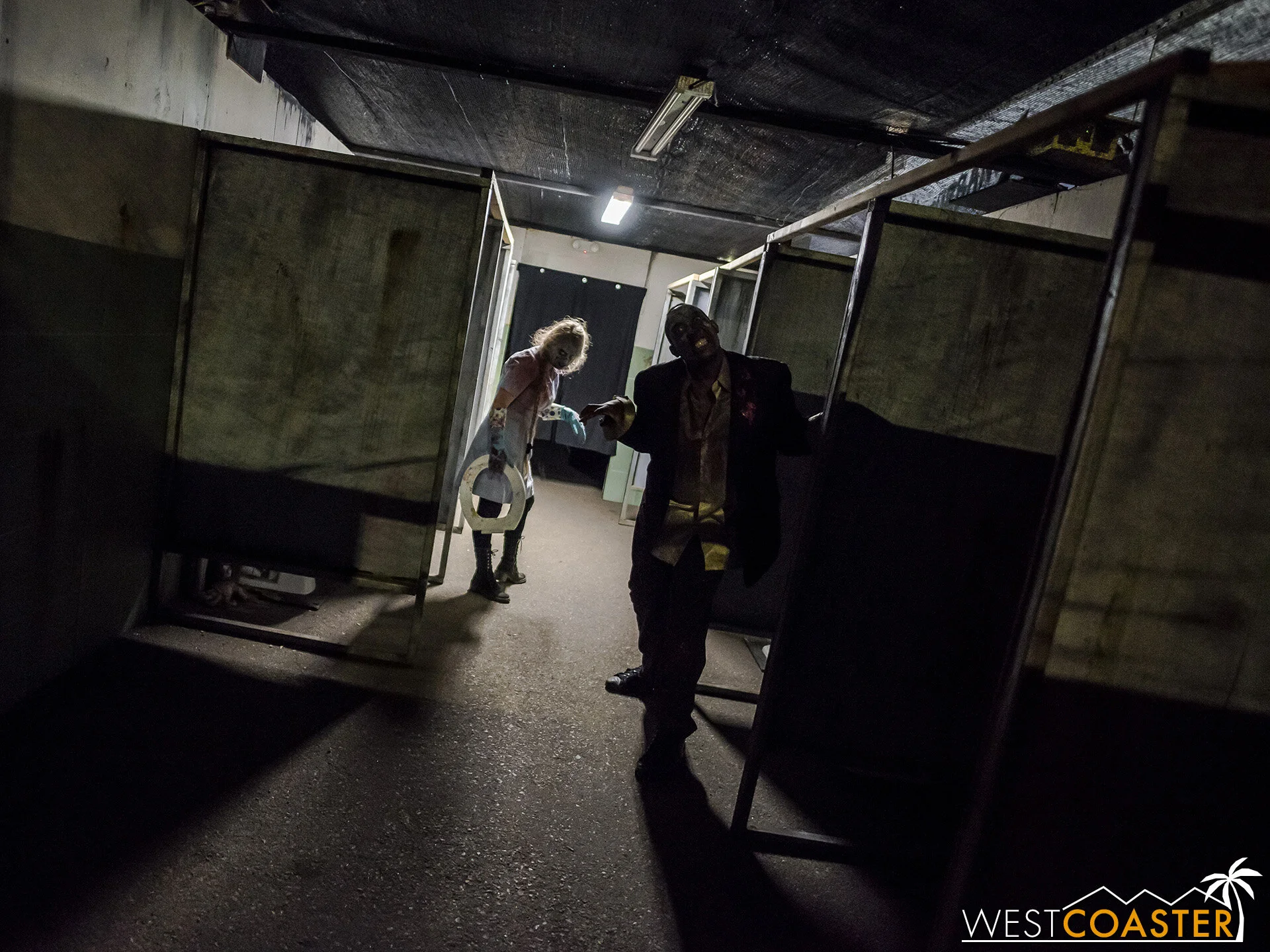 The Haunted Hotel features haunted toilets. If you soil yourself in the maze, this is a fitting place to do it!