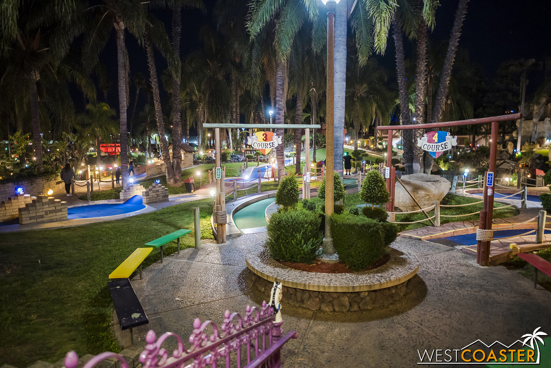  There are four different miniature golf courses at Castle Park. 