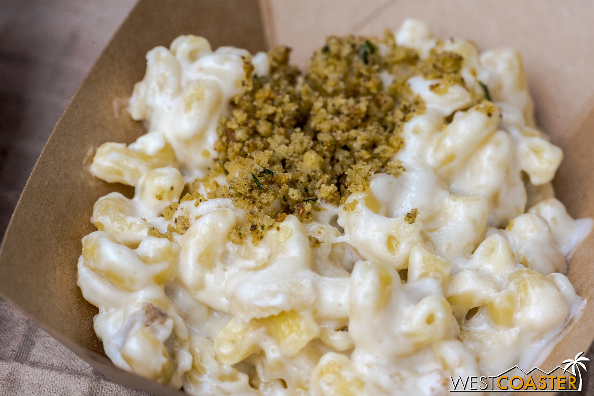  Favorite Things Marketplace: Holiday Stuffing Mac &amp; Cheese  I’ll be honest.  Most of the mac ‘n’ cheese dishes at the DCA food festivals have been more misses than hits.  I didn’t try this item this year, but it was a middle of the road dish las