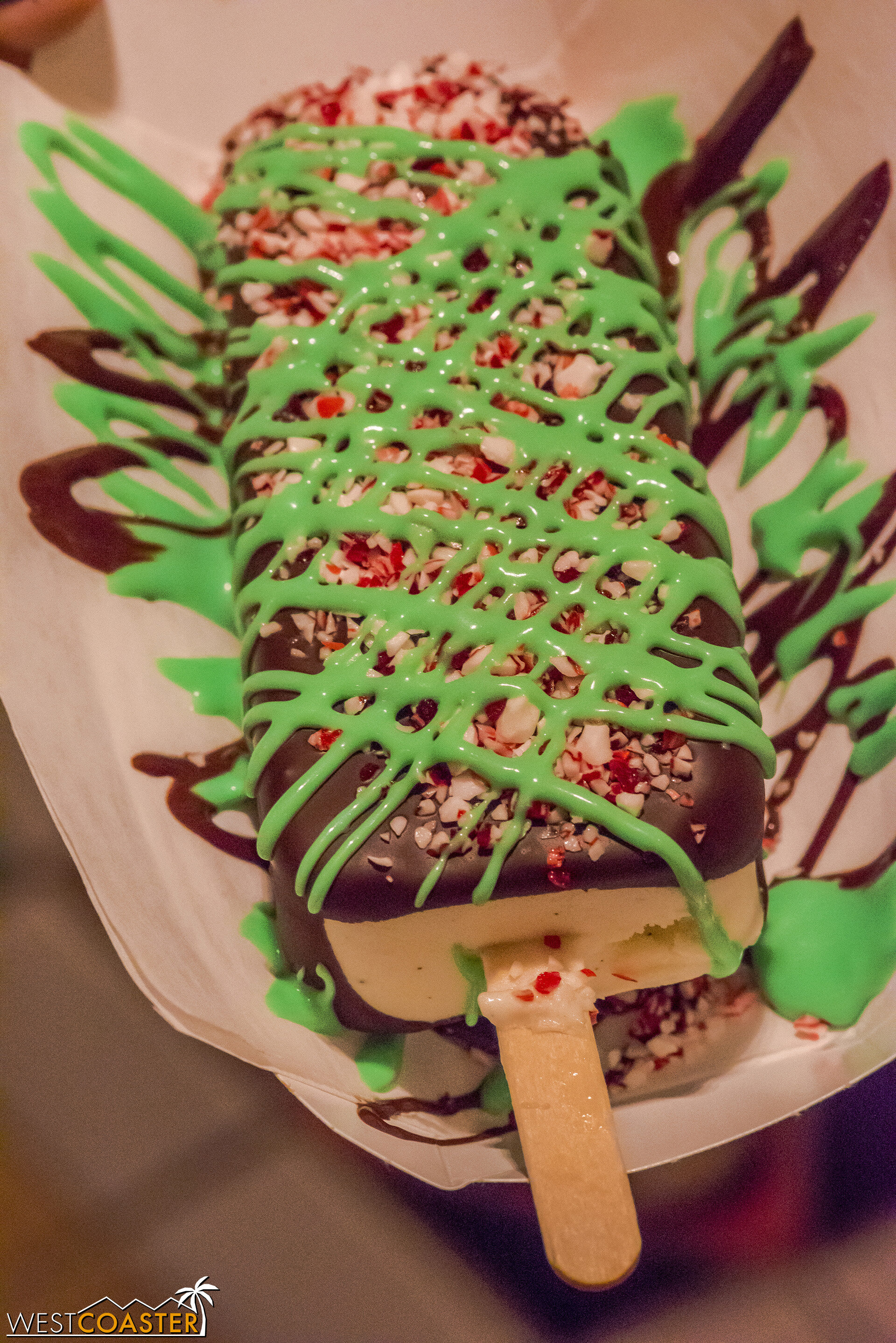  The Chocolate-Peppermint Bar is delicious but a little messy. 