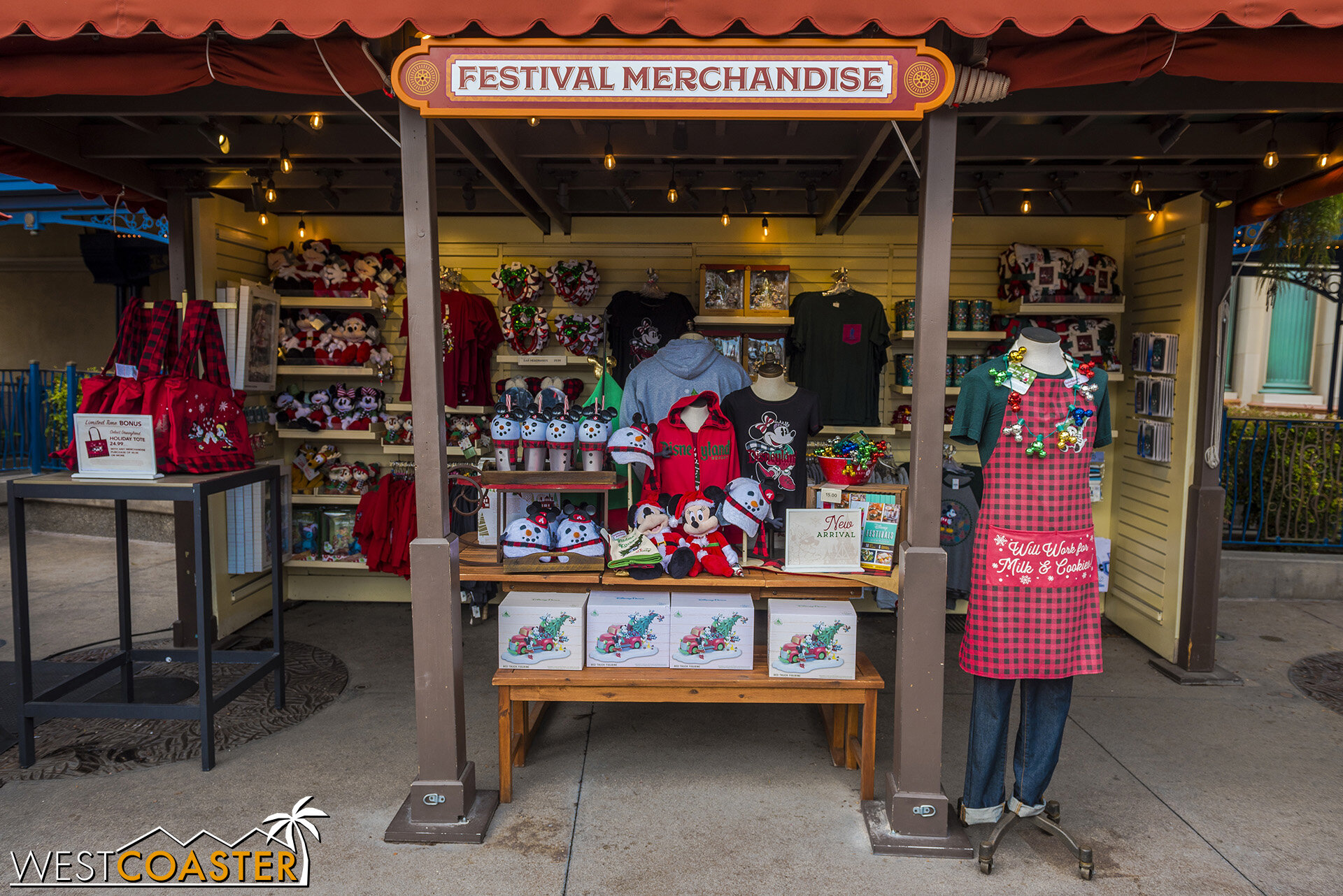  A main Festival Merchandise stand can be found near the Little Mermaid attraction. 