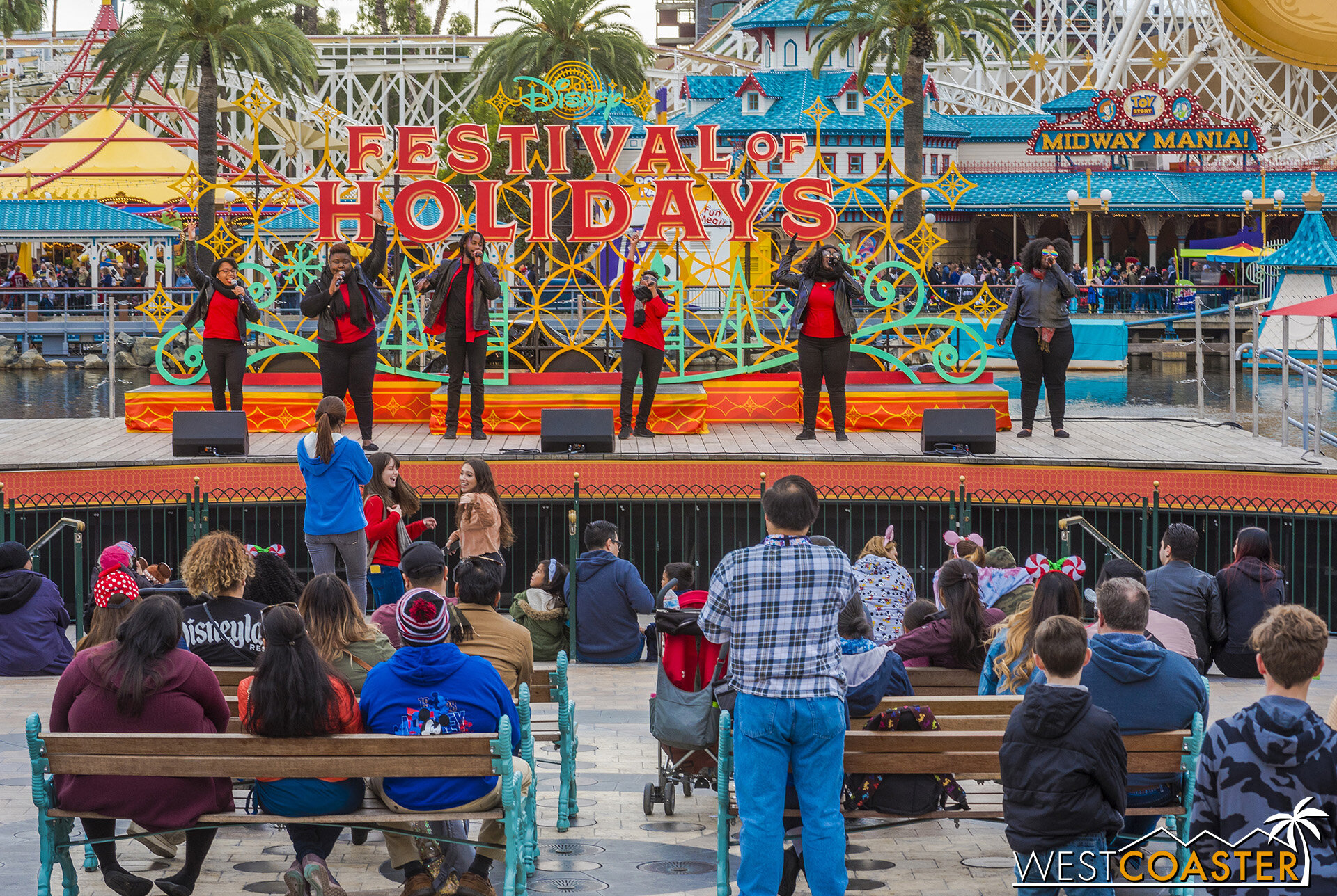  The Sound performs at the Paradise Park main stage as well as on the side stage in Pacific Wharf. 