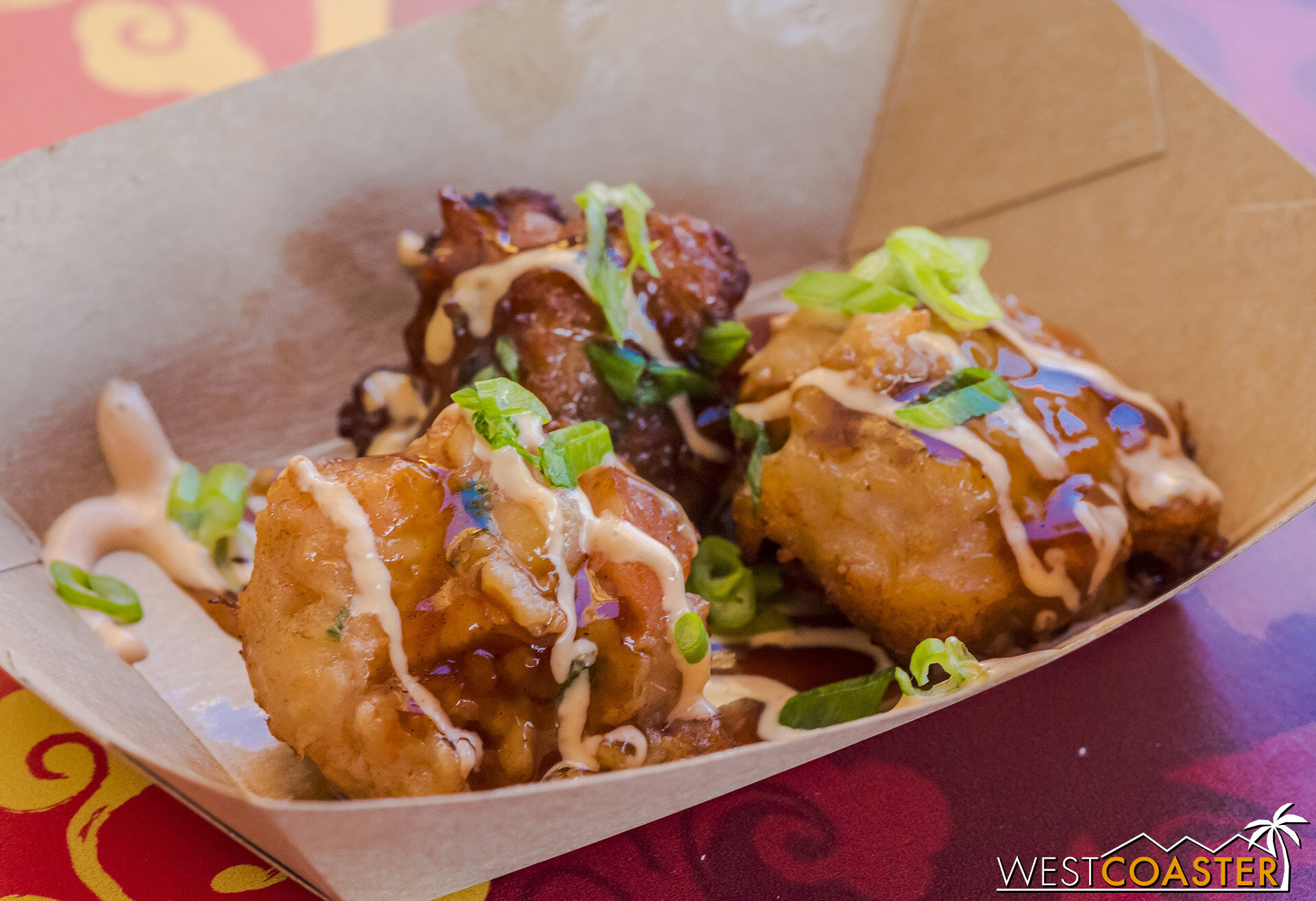 Shrimp Dumplings are flavorful, but hopefully warm.