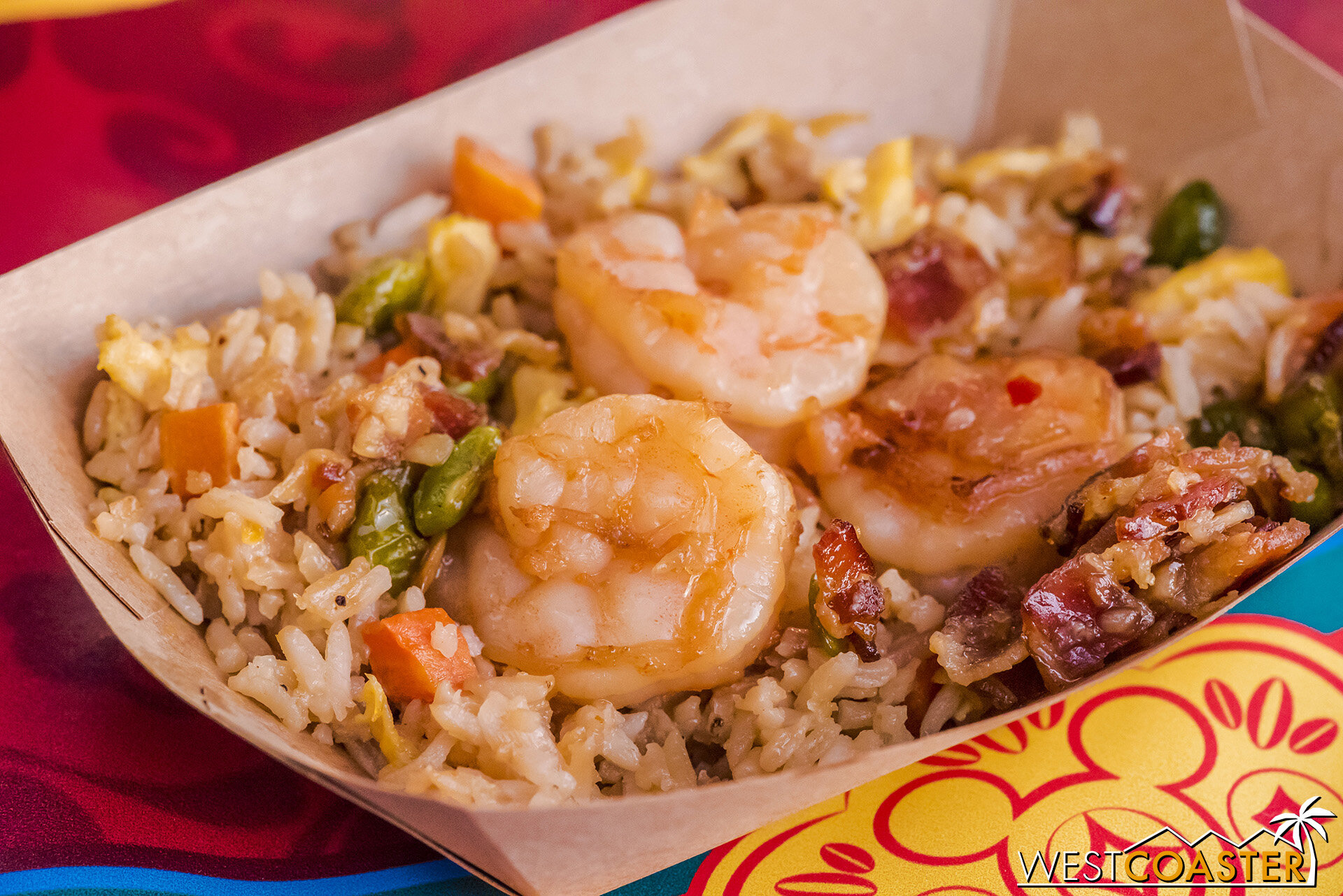  The Shrimp Fried Rice was delicious, especially with the garlic bacon umami taste to it! 