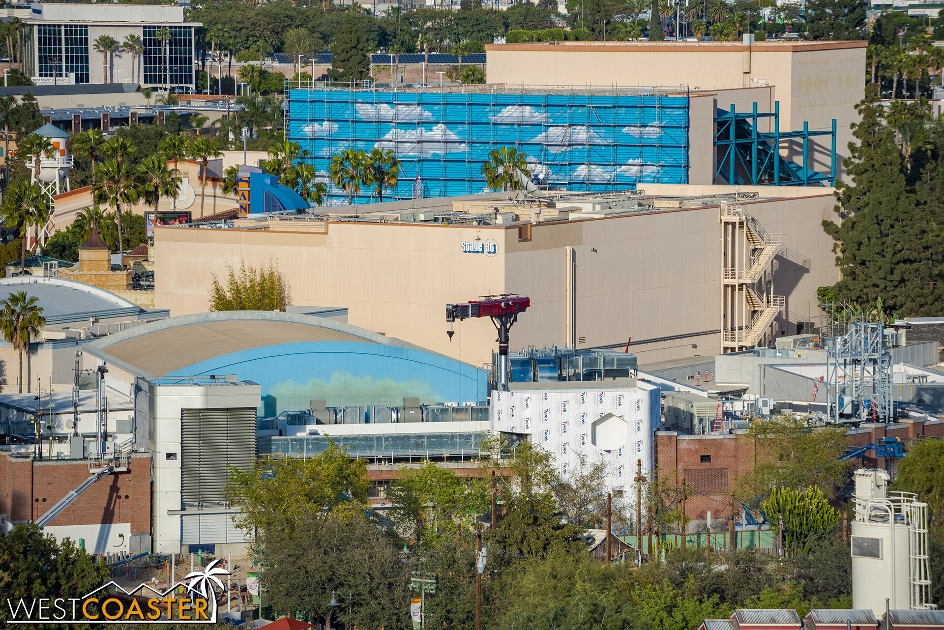  Here’s a better overview of the Spider-Man ride building. 