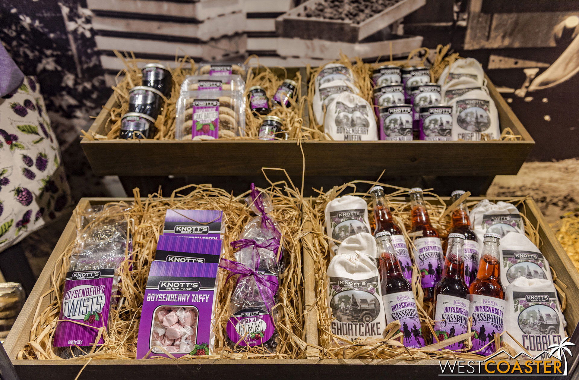  Knott’s is selling plenty of Boysenberry goods—including a lot of wares that they couldn’t offer because their Boysenberry Festival was cancelled. 