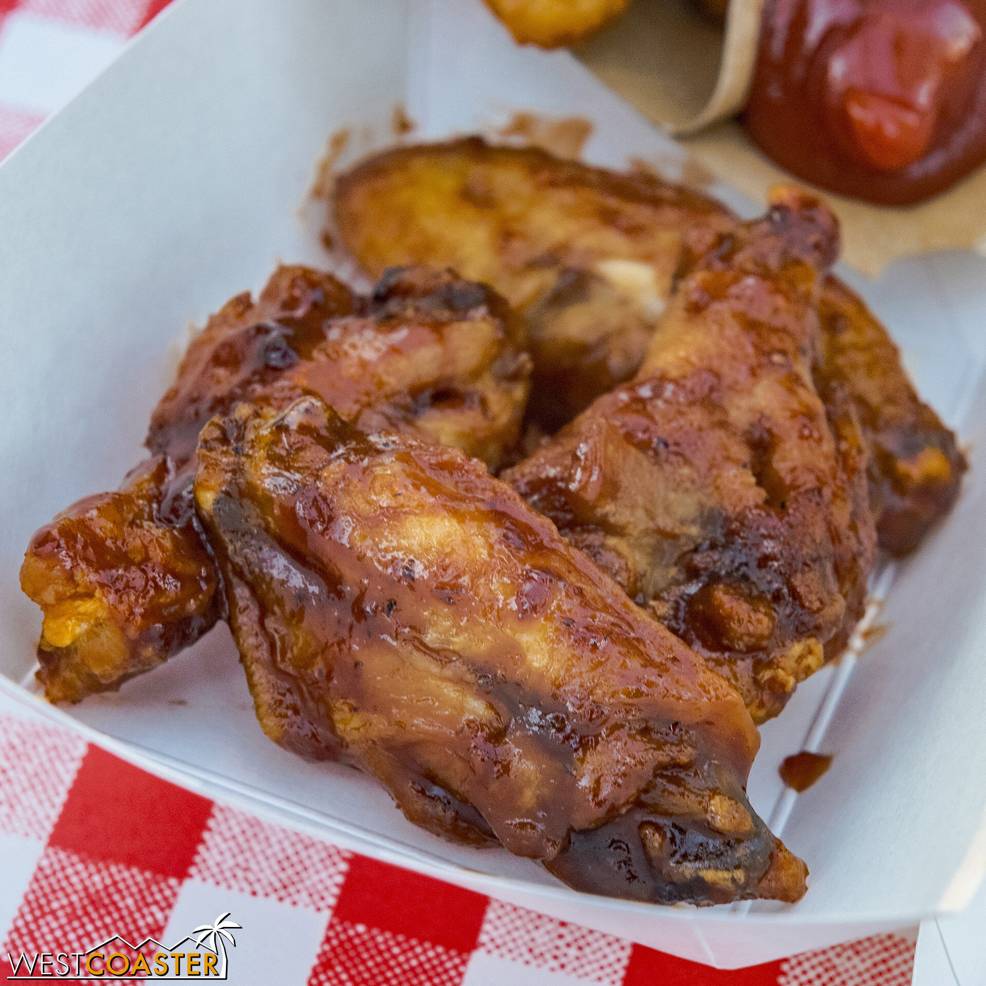  Boysenberry BBQ Wings.   You can’t go wrong with these, except that mine were a little cold when I go them.   