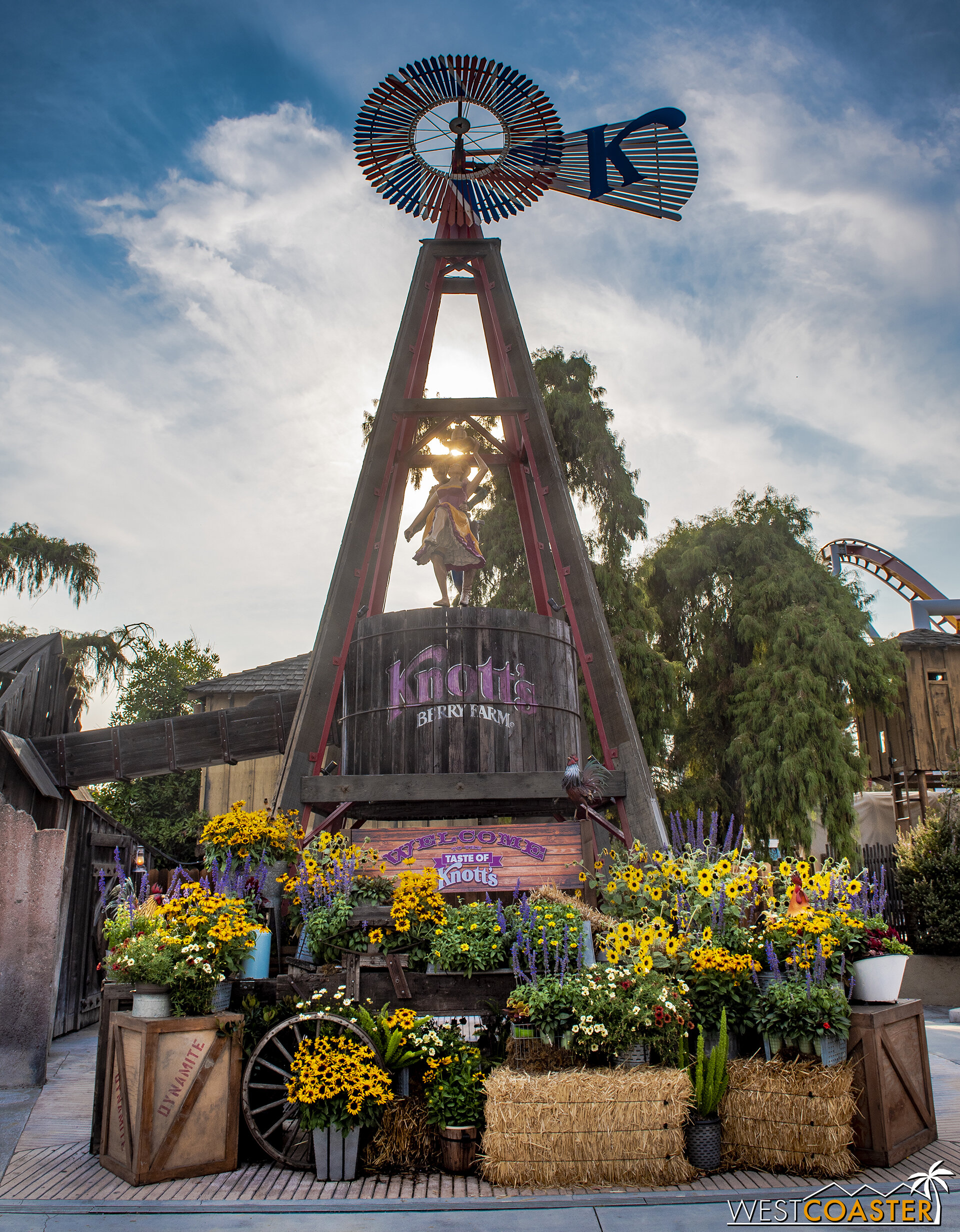  Another beautiful photo op backdrop for the Taste of Knott’s event. 