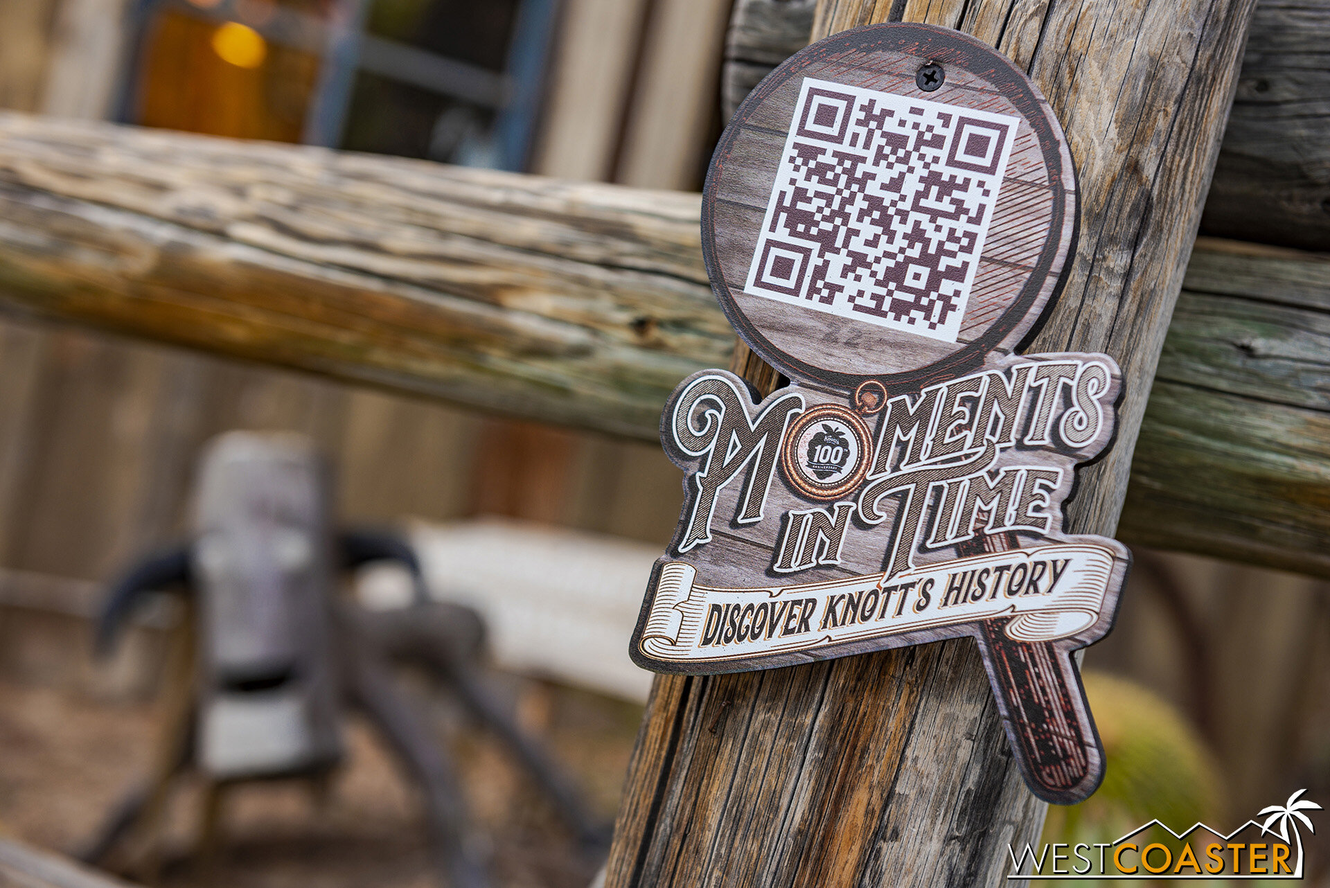  Scan a QR code learn something from Knott’s past! 