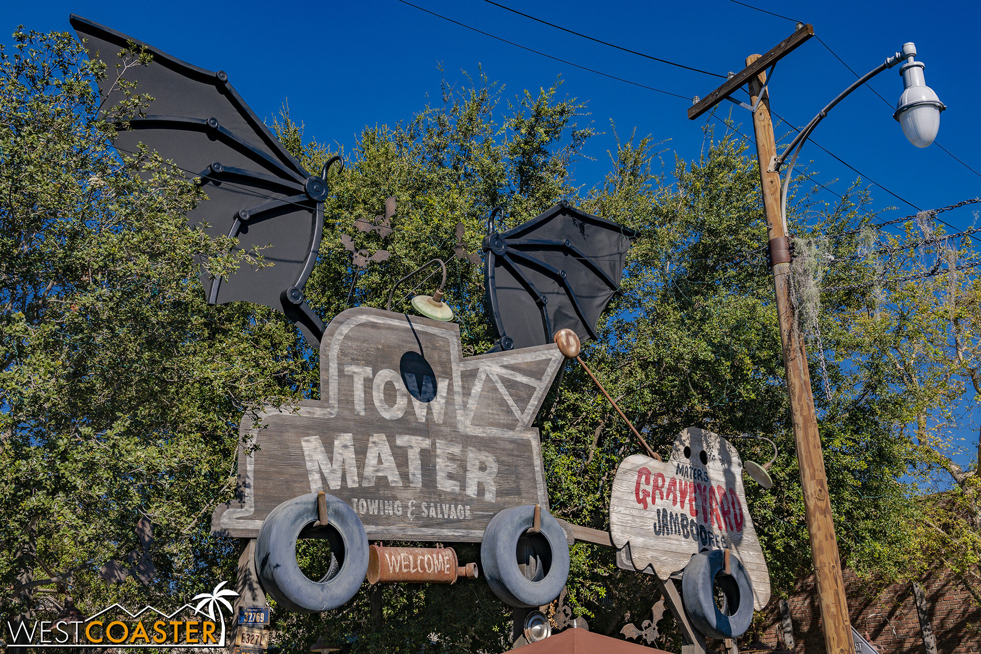  Tow Mater has got a gothic feel with a Graveyard Jamboree. 