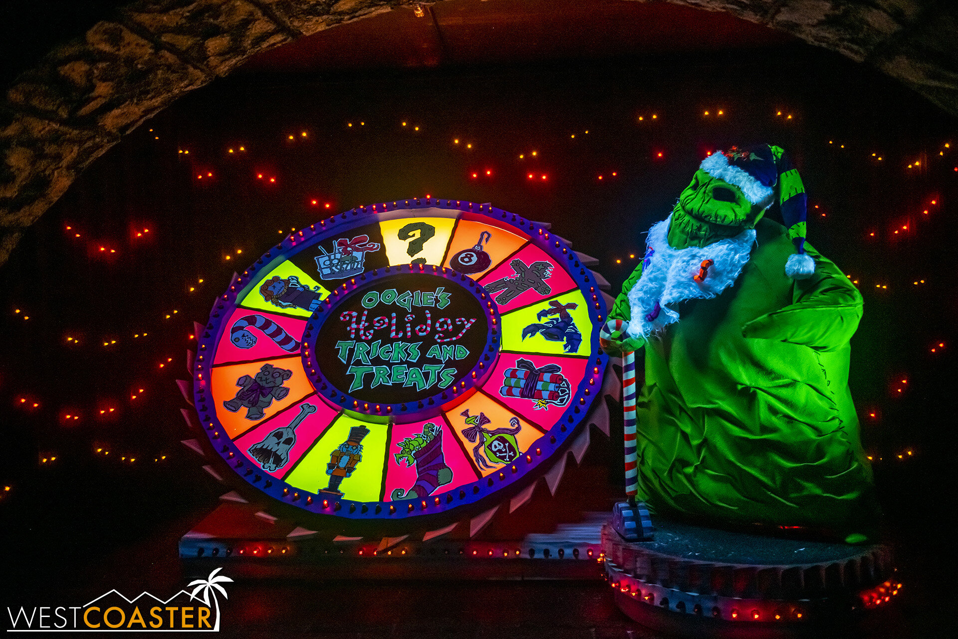  Spin the wheel and get an Oogie Boogie surprise! 