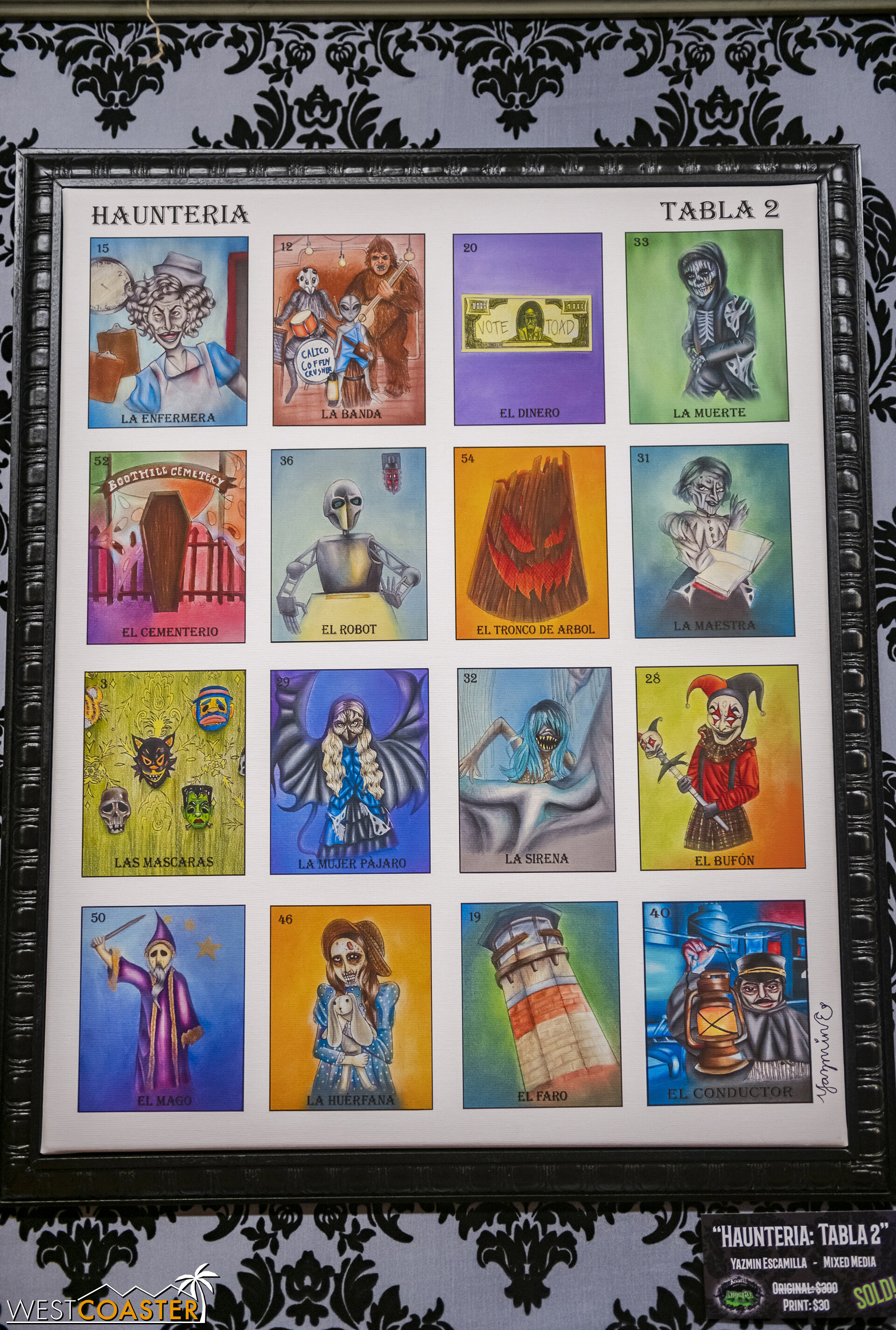  This mix of Haunt and loteria cards was very creative! 