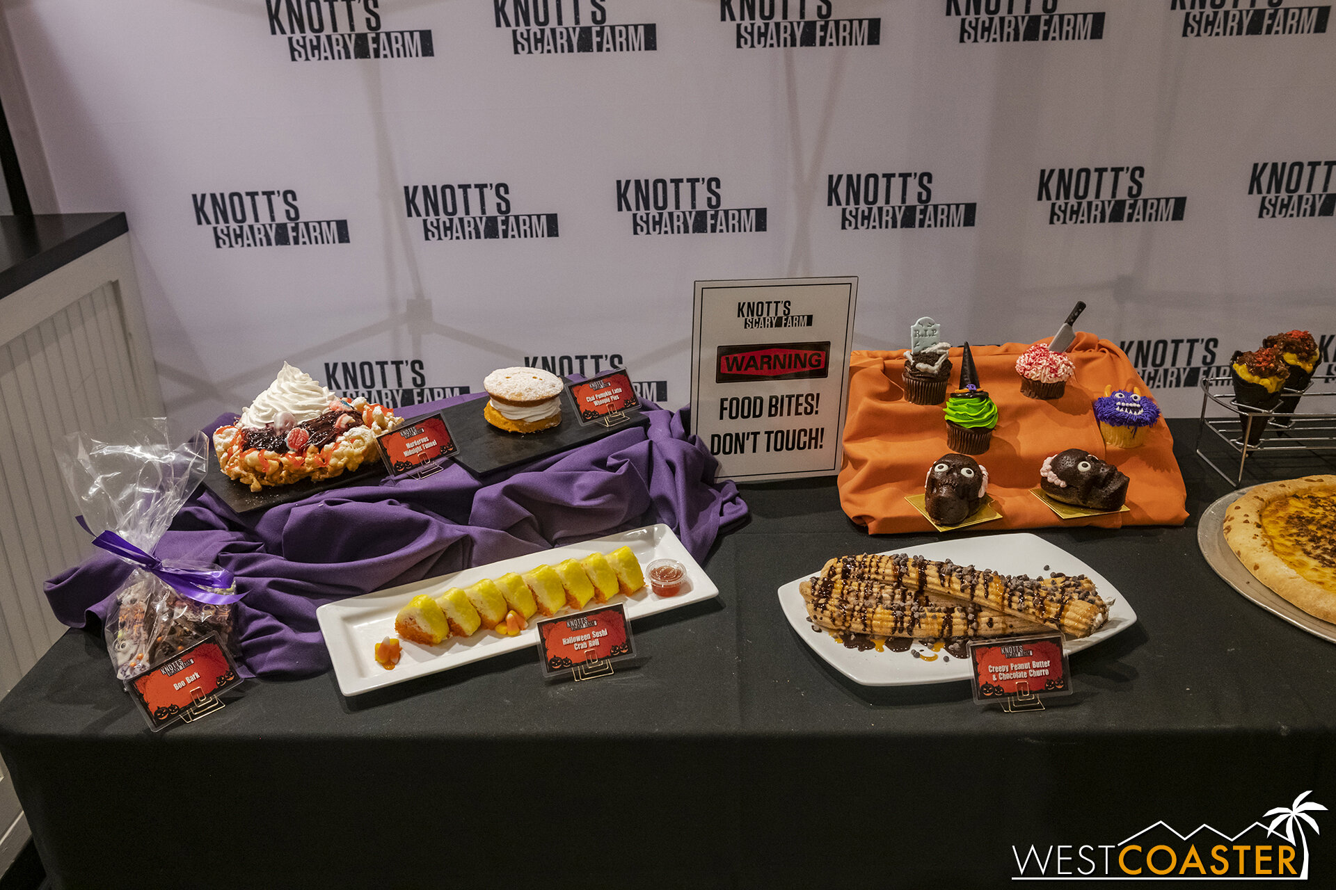  Here’s a look at the spread to be featured at Knott’s Scary Farm this year! 