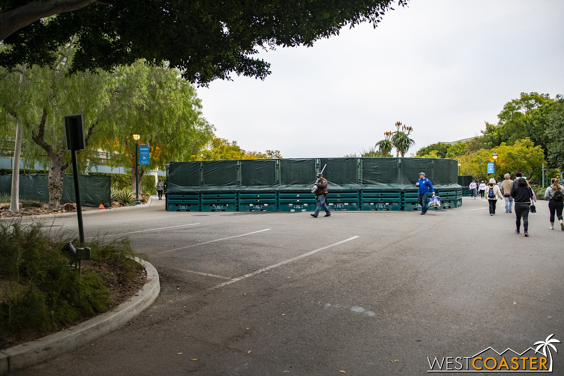  On a recent visit at the beginning of this month, barriers were up in this area. 