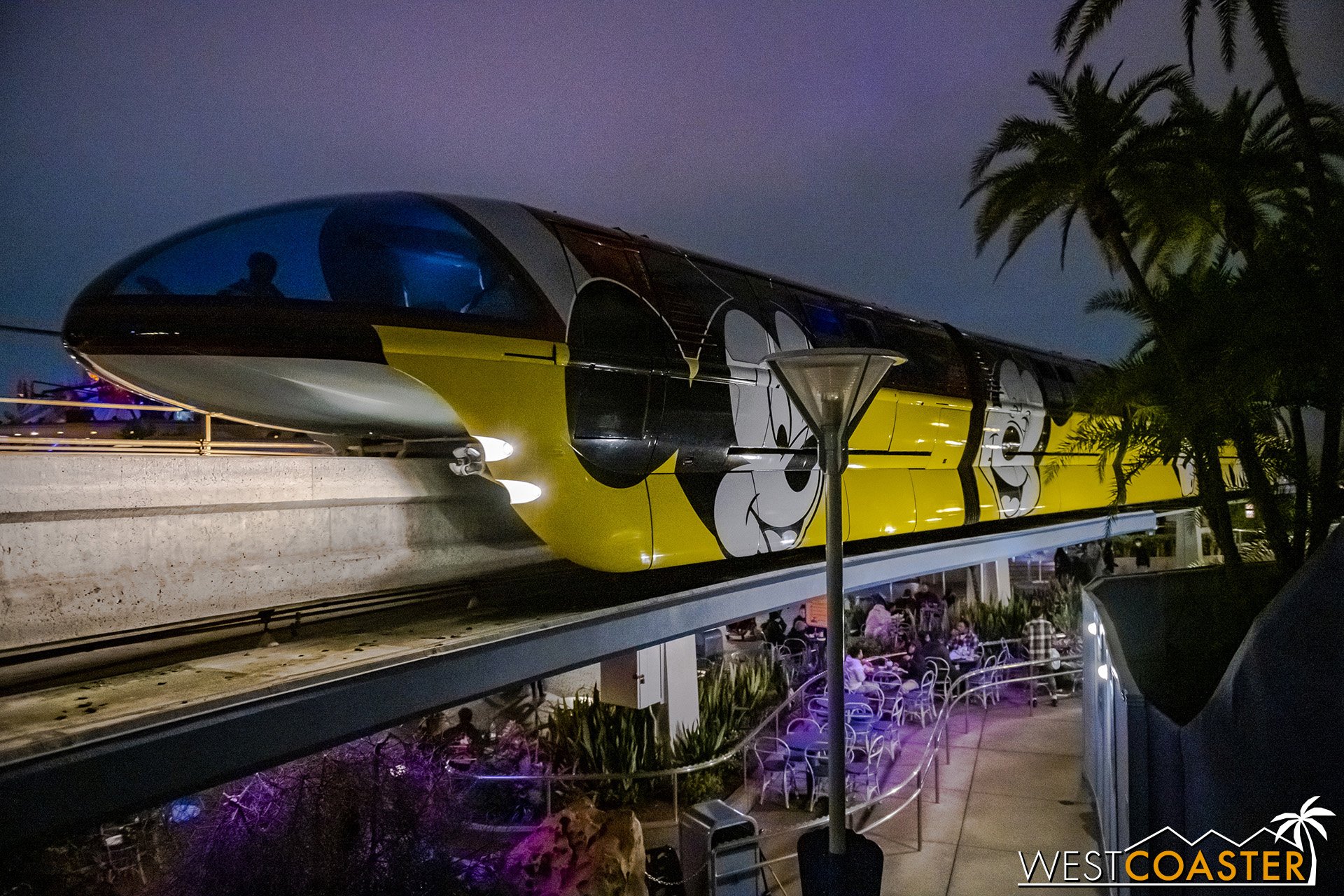  The monorail is open, though. 