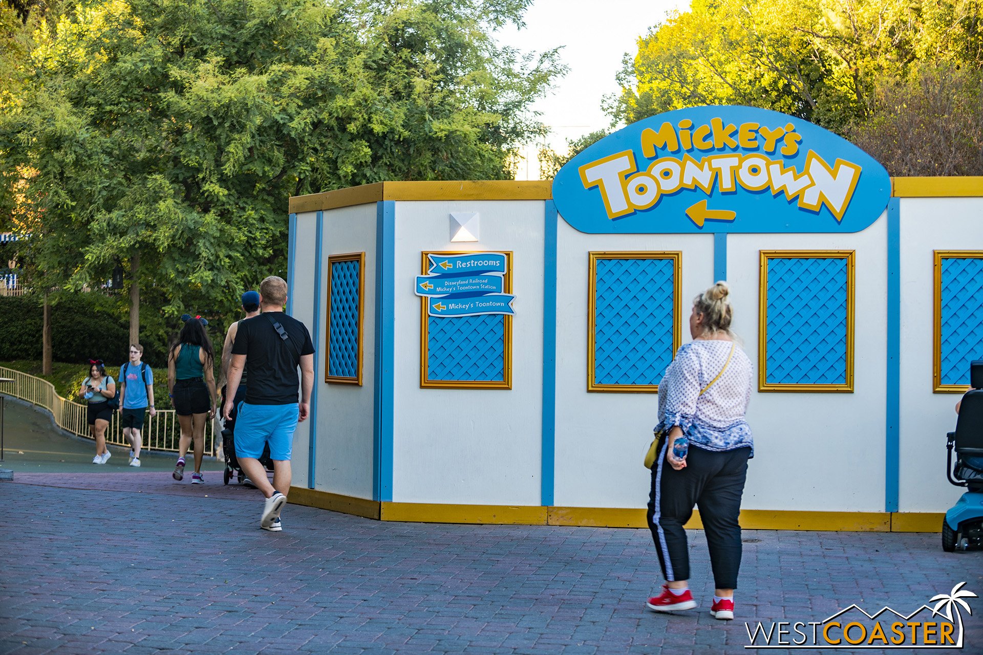  The path to Mickey’s Toontown was temporarily narrower last fall and winter. 