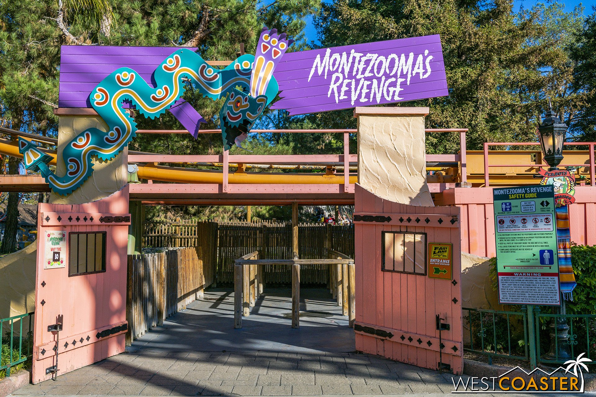  This month (and part of next month) is your last chance to ride Montezooma’s Revenge before it goes down for a year! 